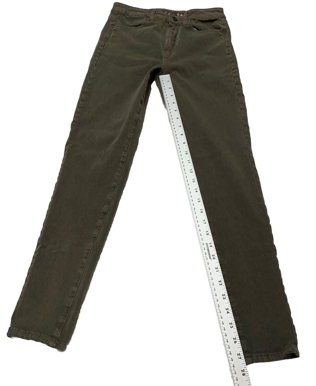 American Eagle Outfitters American Eagle Women's Sz 2 Green High Rise Stretch Jegging Size 26" / US 2 / IT 38 - 10 Thumbnail