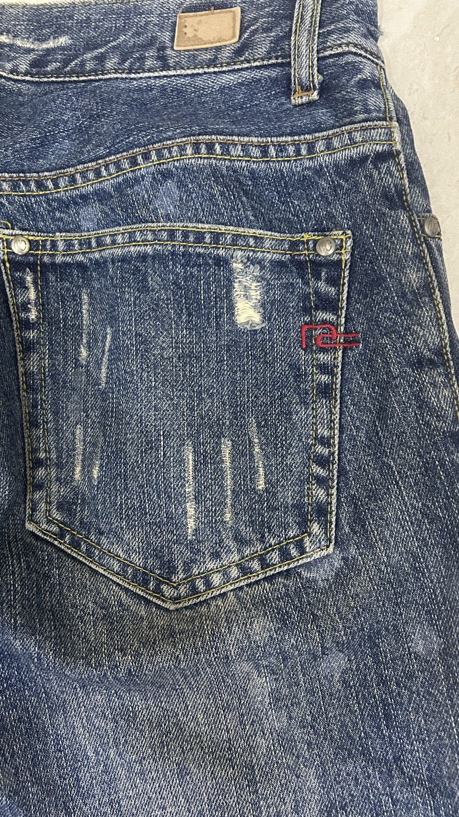 Le Grande Bleu (L.G.B.) Nicole Club For Men Distress Camo Jeans Size US 32 / EU 48 - 6 Thumbnail