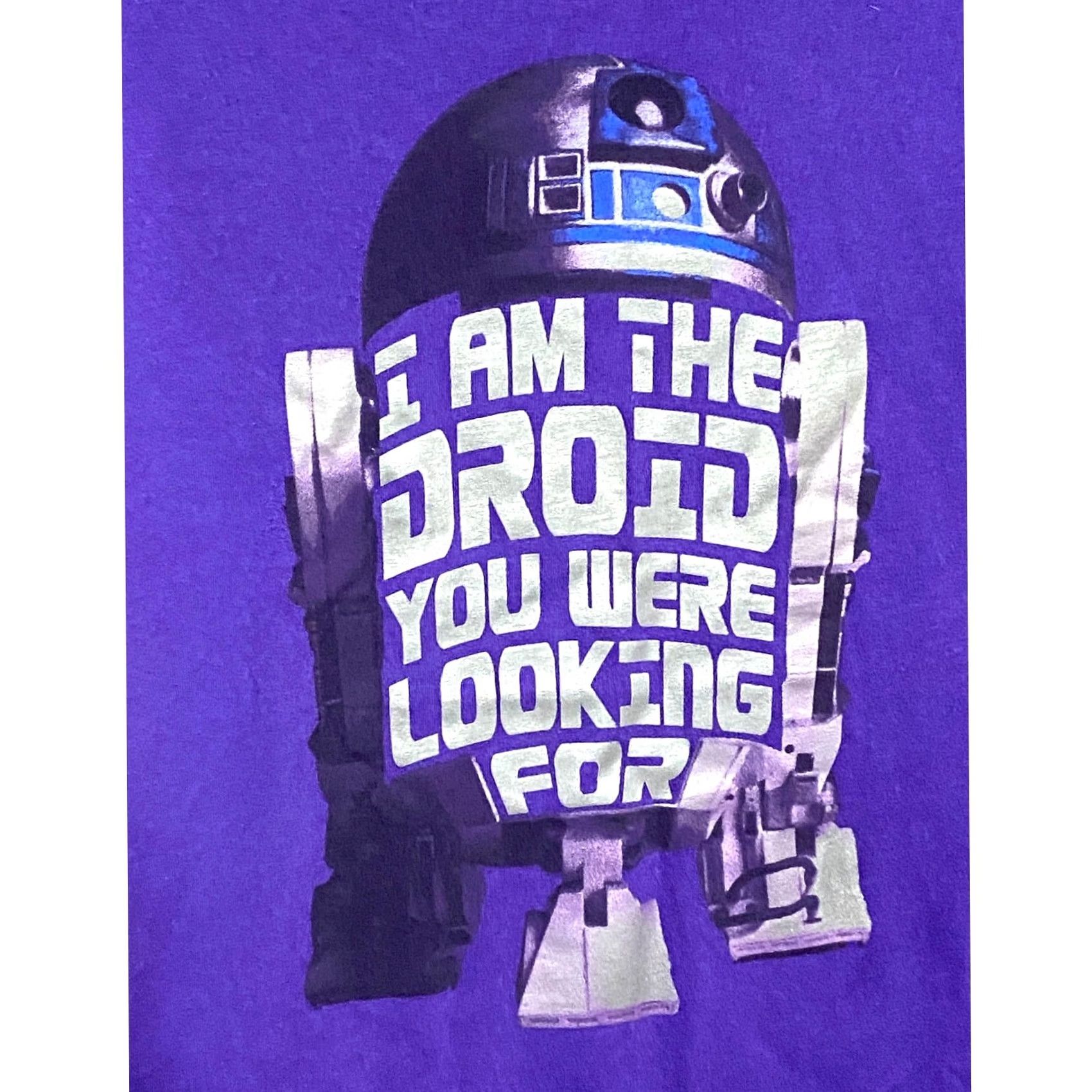 Disney Disney Star Wars I Am The Droid You Were Looking For R2D2 Shirt Mens M Purple Shirt Size US M / EU 48-50 / 2 - 3 Thumbnail