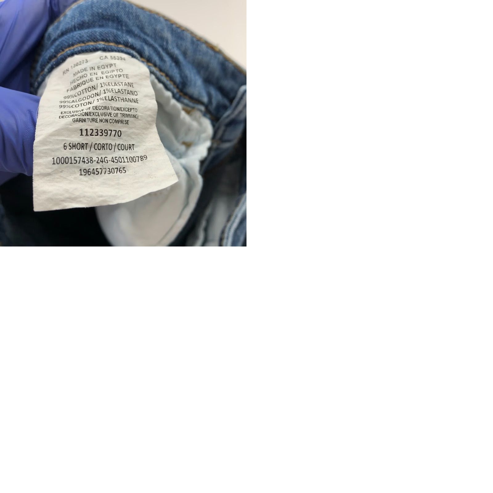 Lee Lee Denim Jeans 90s Wide-Leg 6 Short 26W 28L Blue Cotton Elastane Regular Mens Womens 5-Pocket Rise High Vintage No Size 28" / US 6 / IT 42 - 9 Thumbnail