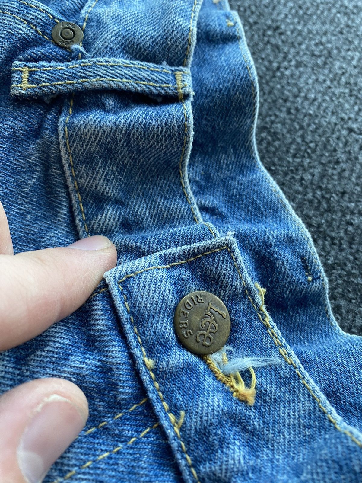 Lee 🔥80s Lee riders archive union made blue washed light jeans Size US 36 / EU 52 - 24 Thumbnail