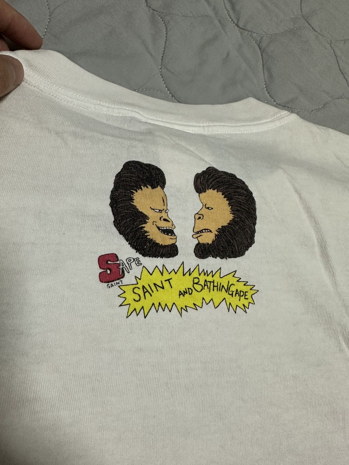 Bape × Saint Michael Bape Saint Tears Beavis and Butthead Jesus Tee Size US XL / EU 56 / 4 - 9 Thumbnail