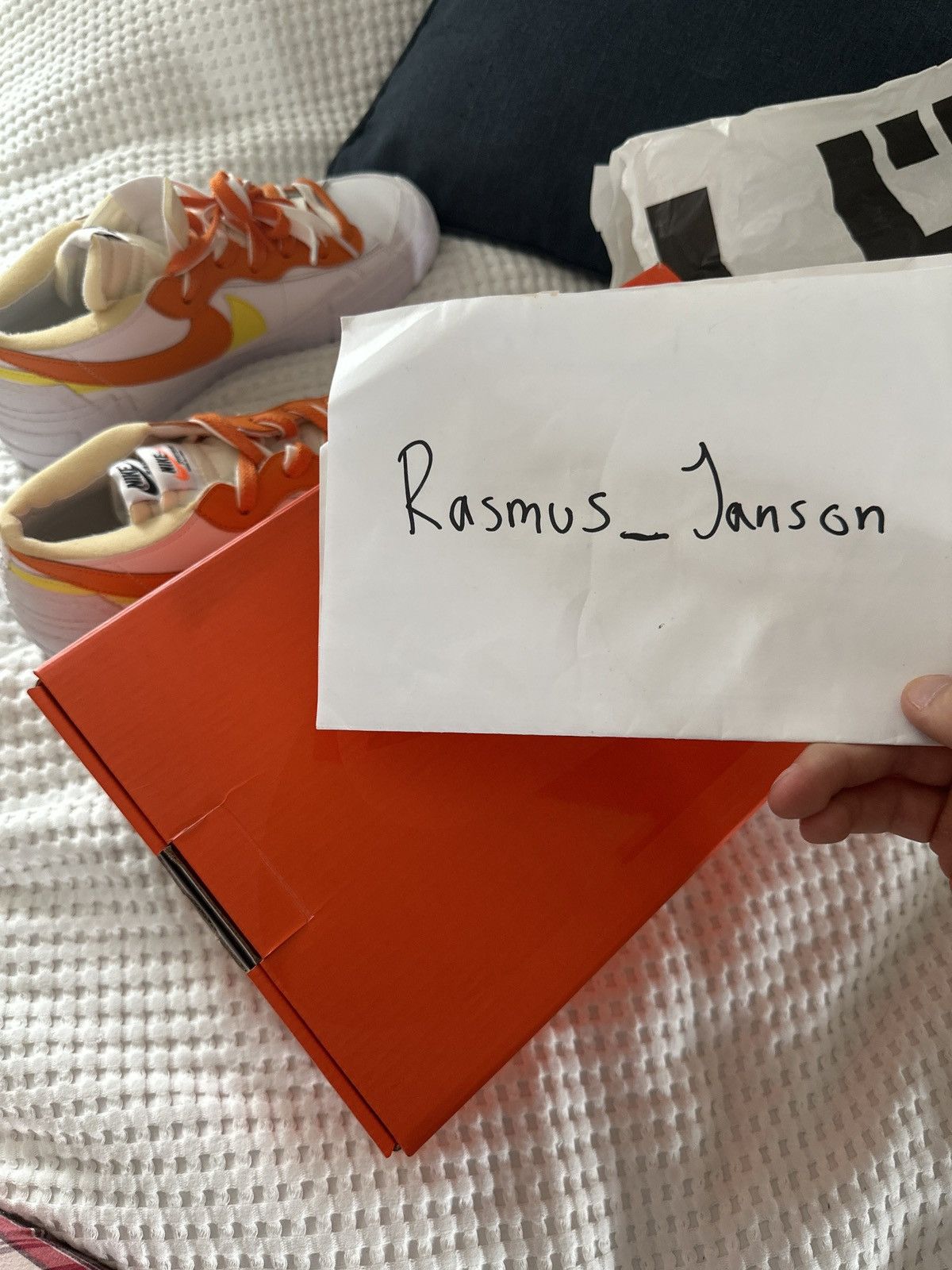 Nike × Sacai Nike Blazer Low Sacai Magma Orange Size US 10.5 / EU 43-44 - 13 Thumbnail