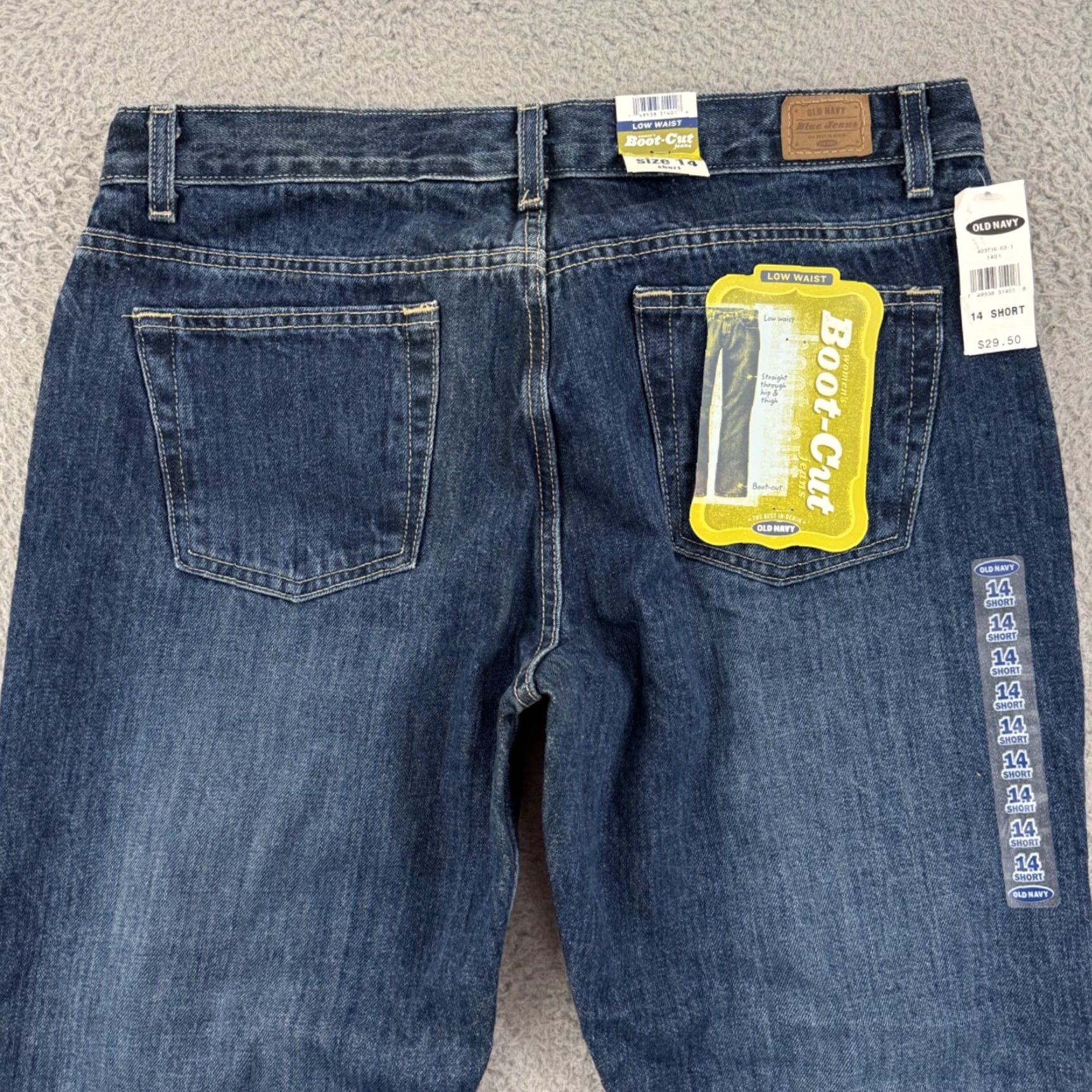 Old Navy VINTAGE Old Navy Jeans Women 14S Blue 34x32 Denim Bootcut NWT 90s Retro USA Size 36" / US 14 / IT 50 - 6 Thumbnail