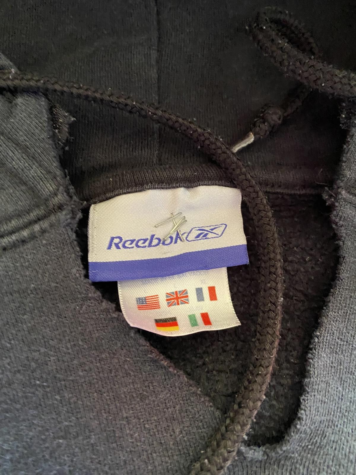 Reebok Vintage Boxy Faded Y2K Reebok Black Hoodie Size US L / EU 52-54 / 3 - 3 Thumbnail