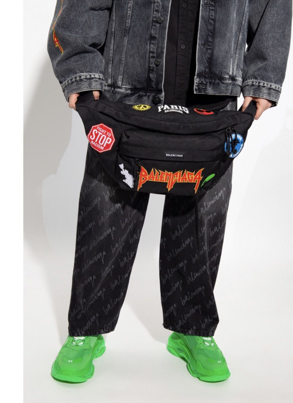 Balenciaga 💥Balenciaga Large Patch Explorer Belt Bag Size ONE SIZE - 2 Thumbnail