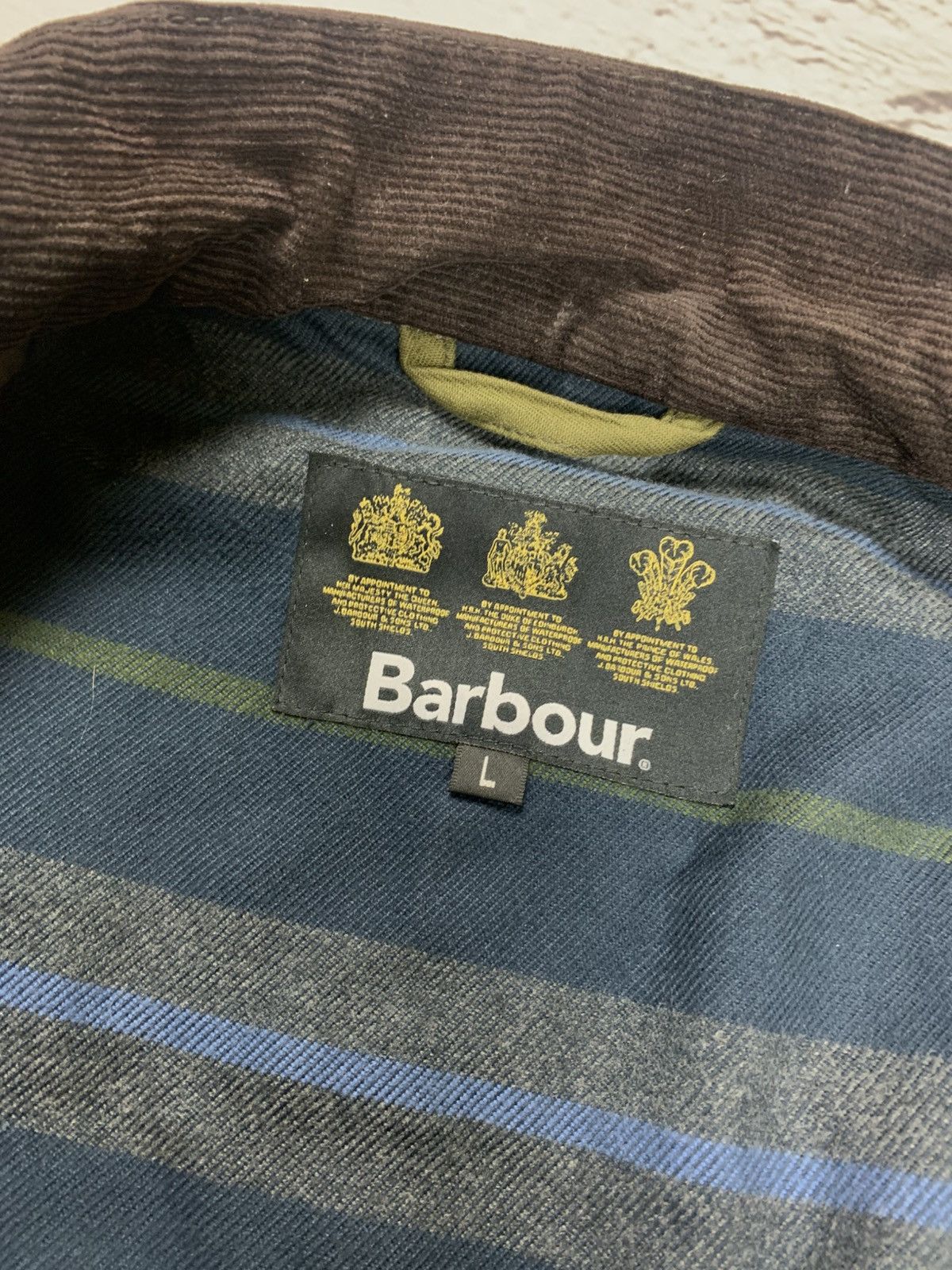 Barbour Barbour Leeward Waxed Cotton Jacket Olive Size L Size US L / EU 52-54 / 3 - 8 Thumbnail