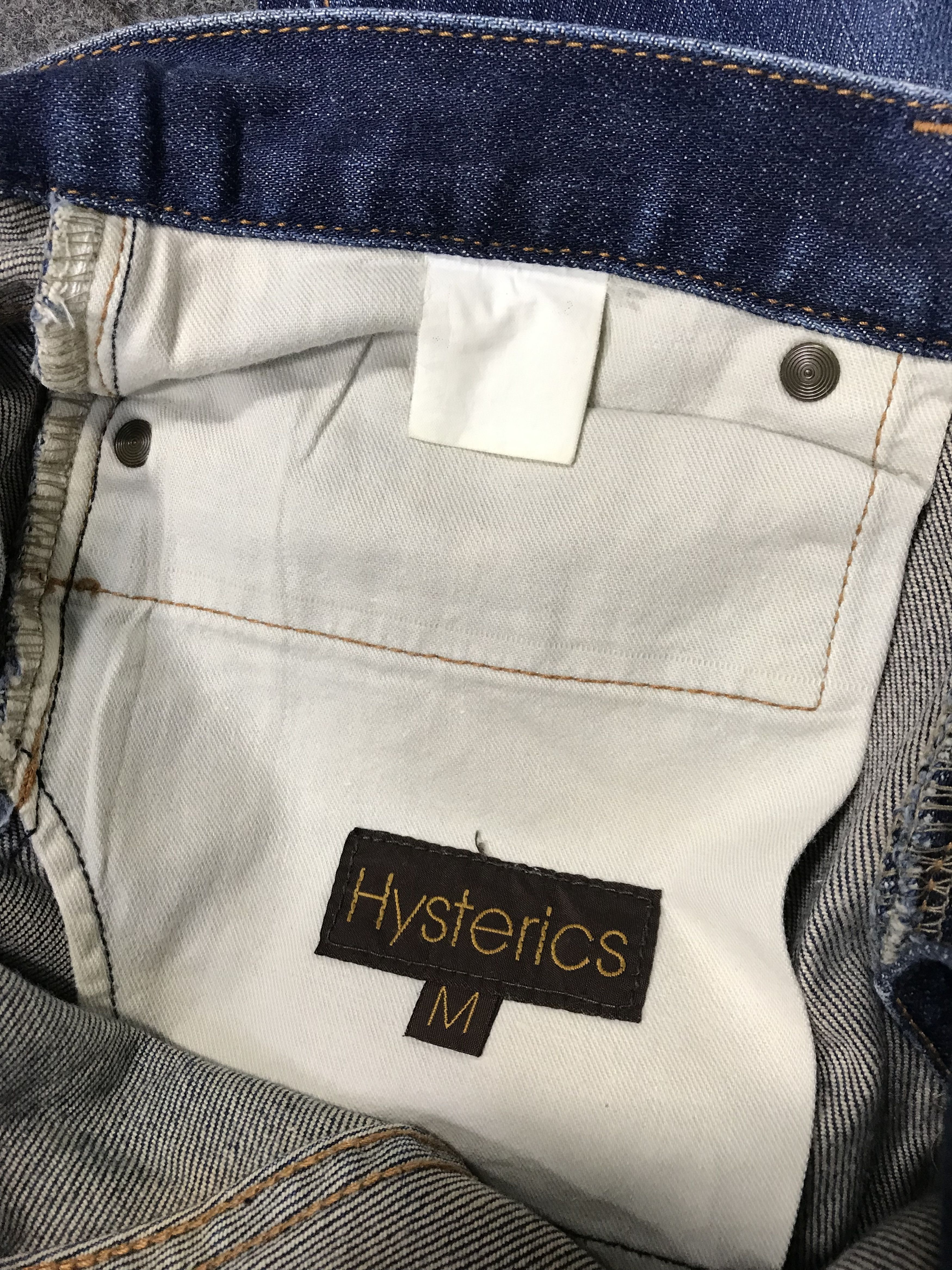 Hysteric Glamour Hype Hysteric Glamour Indigo Denim Jeans Pant Buttonfly Size 29" - 9 Thumbnail