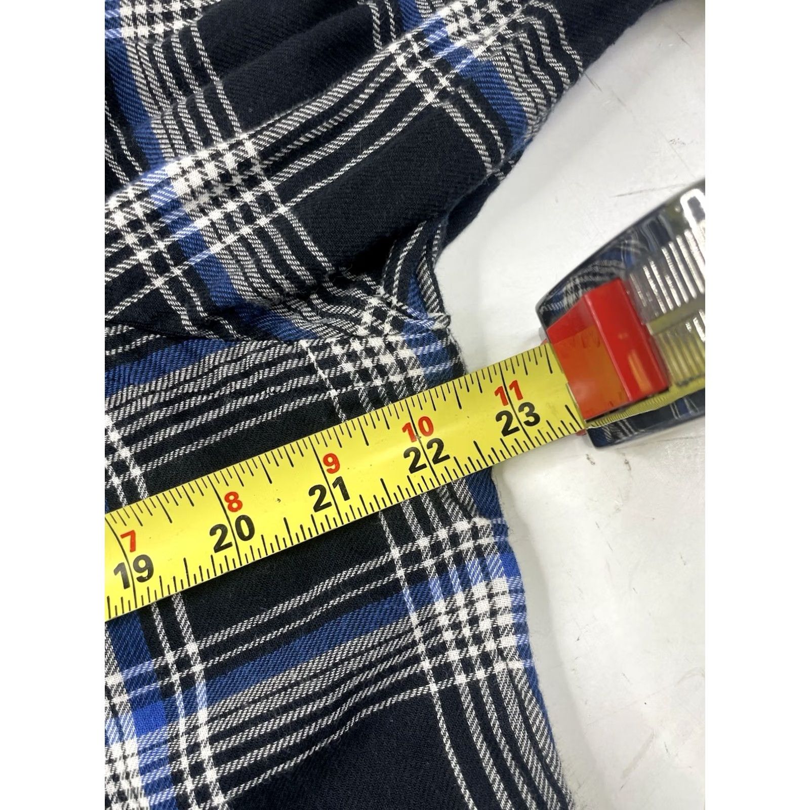 Ralph Lauren POLO RALPH LAUREN Mens Large Sport Shirt Blue Black COTTON DOUBLE FACED PLAID Size US L / EU 52-54 / 3 - 8 Thumbnail