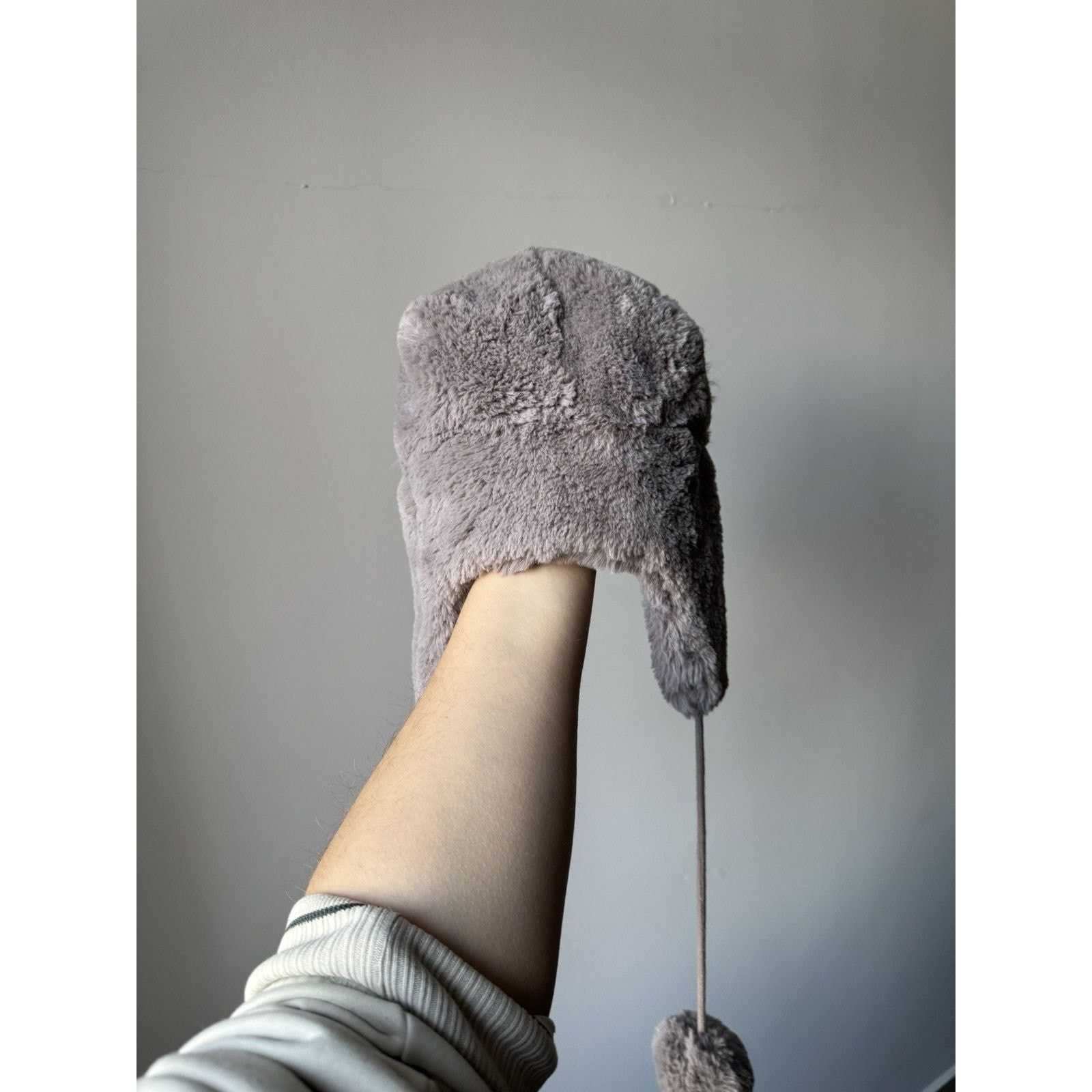 Other Y2K Ushanka Fur Fuzzy Hat Avantgarde Size ONE SIZE - 3 Thumbnail