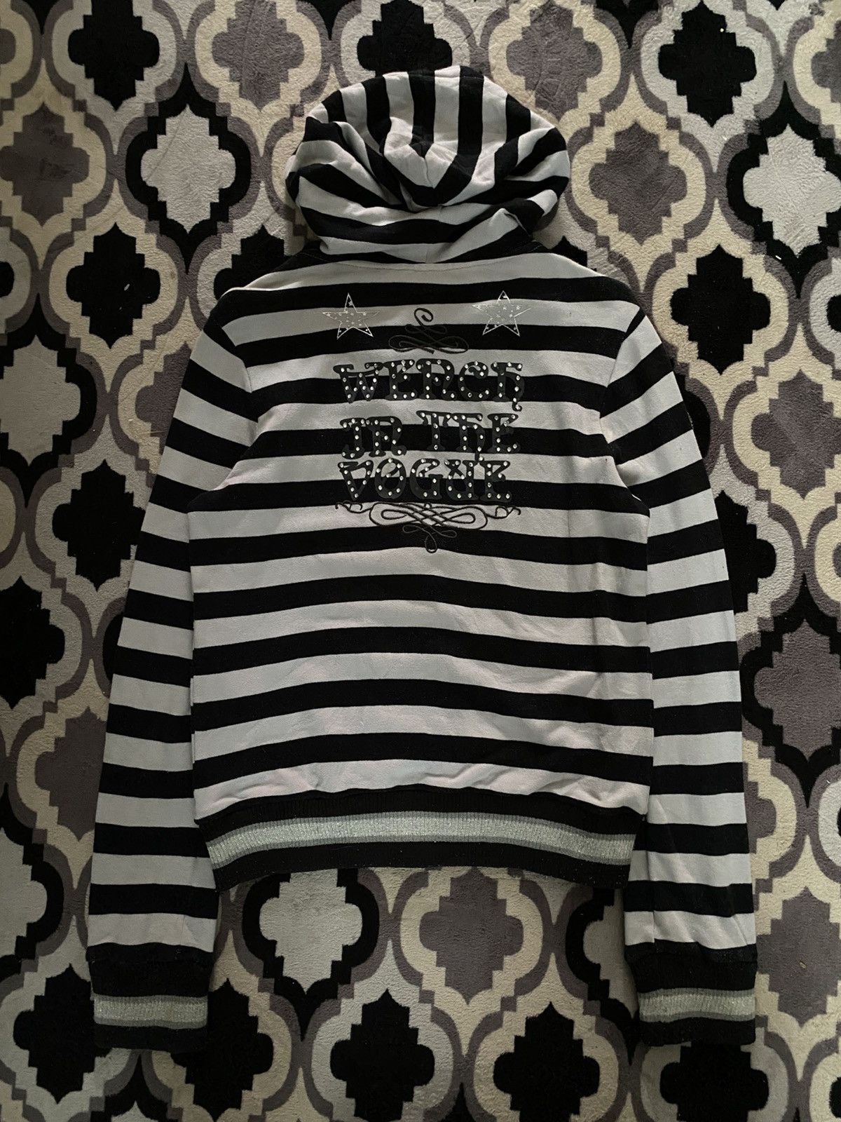 Japanese Brand Y2k weshine striped hoodie Size US M / EU 48-50 / 2 - 2 Thumbnail