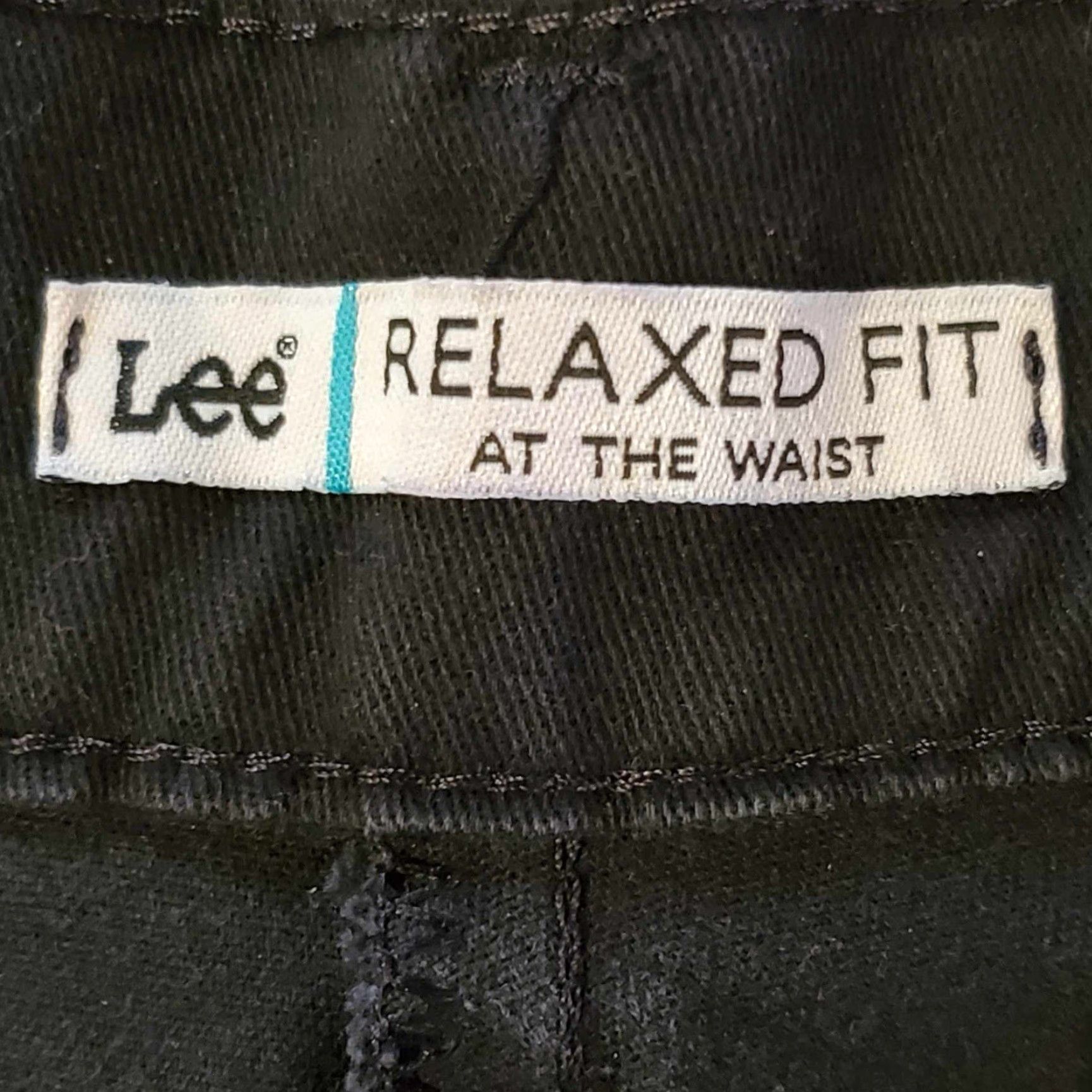 Lee Lee Jeans Womens 12M Black Cotton Blend Denim Relaxed Fit At The Waist Straight Jeans Clothing Womens 12M Black Denim Straight Relaxed Fit Lee Size 34" / US 12 / IT 48 - 2 Thumbnail