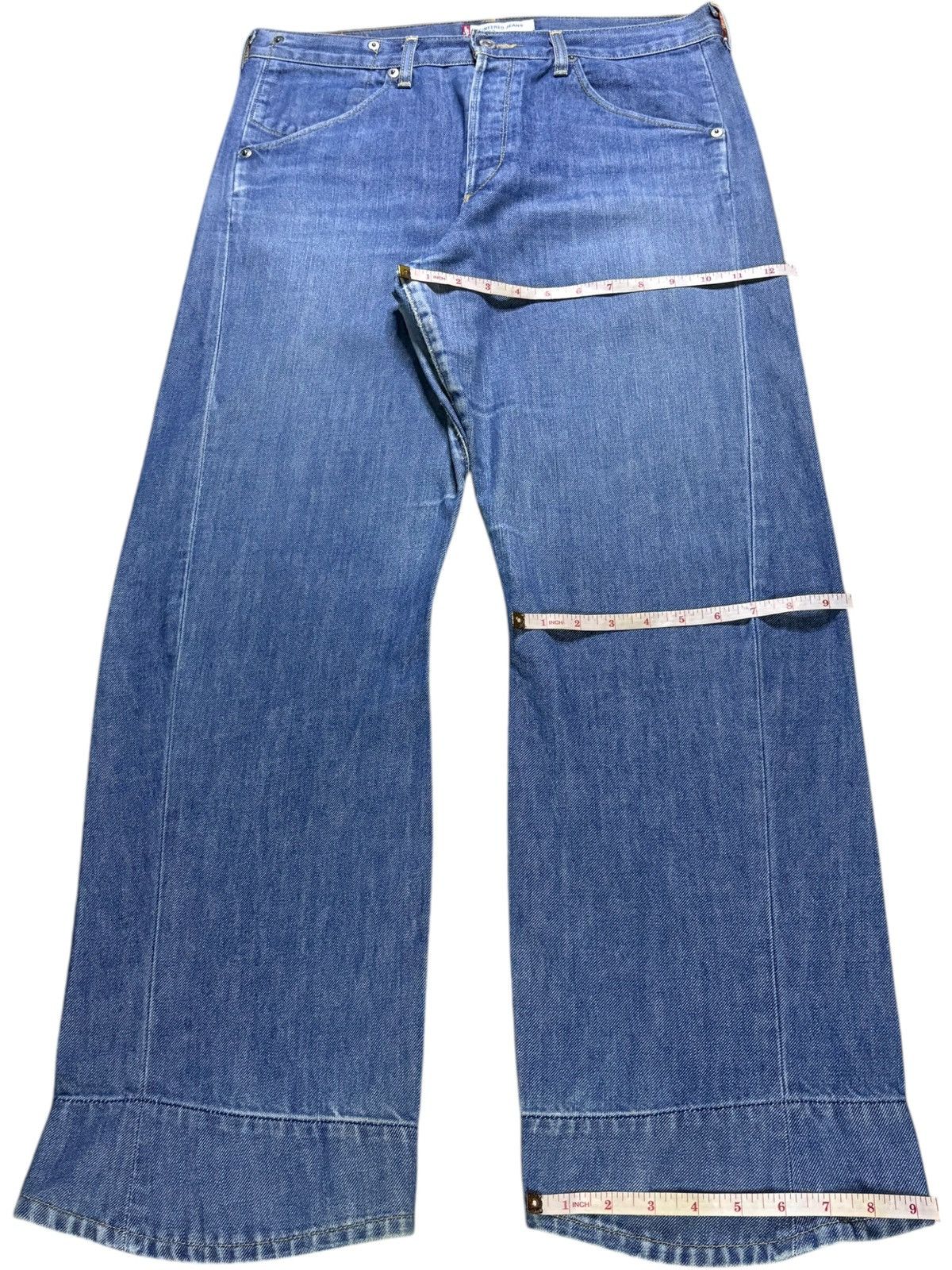 Levi's Vintage 90s Levis Engineered Faded Wash Distress Baggy Jean Size US 34 / EU 50 - 14 Thumbnail