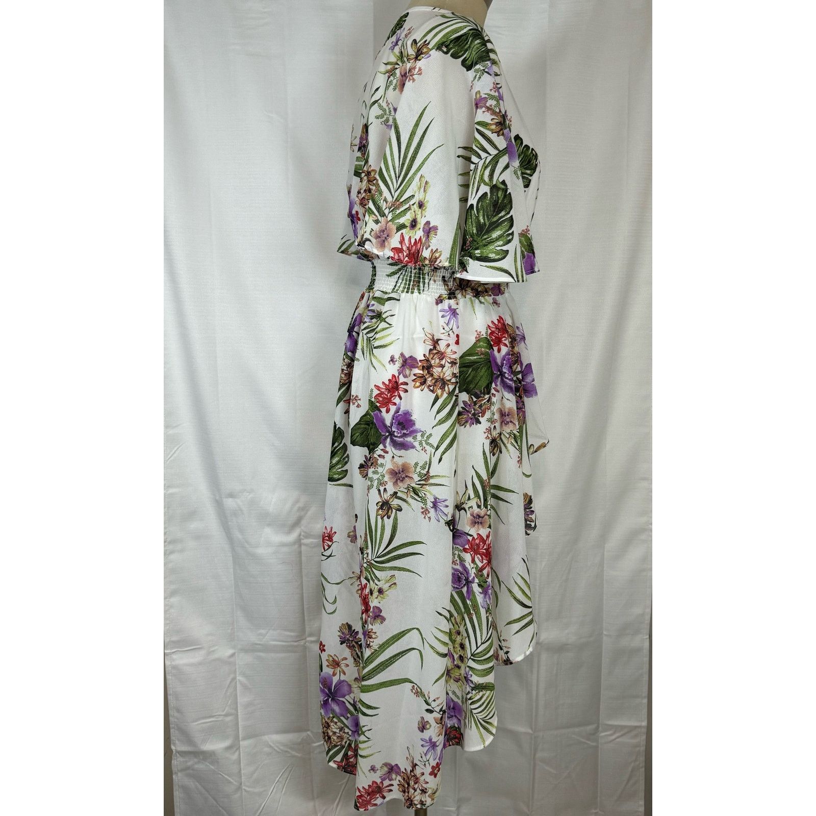 Unknown London Haute Project Los Angeles Tropical Floral High Low Blouse M Size M / US 6-8 / IT 42-44 - 4 Thumbnail