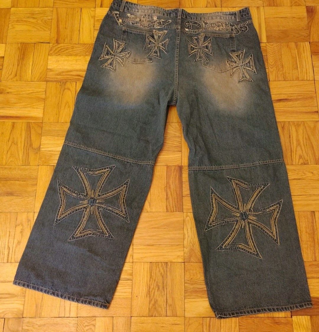 Other Vale Forever Valley Dreams Motocroxxx Denim Rust Color Size US 40 / EU 56 - 4 Thumbnail