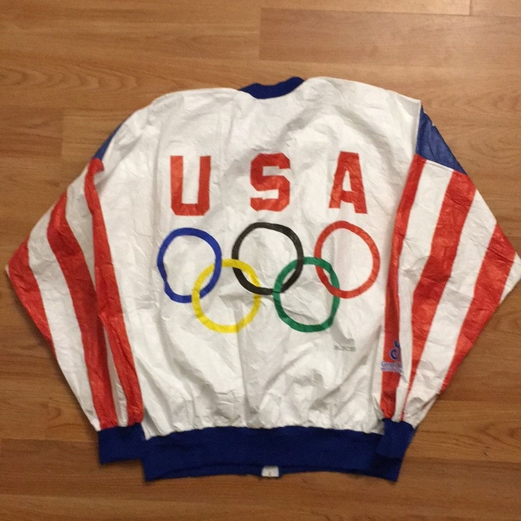 Other Vintage USA Olympics Flag Paper Jacket: Size 44-46 Size US XL / EU 56 / 4 - 3 Thumbnail