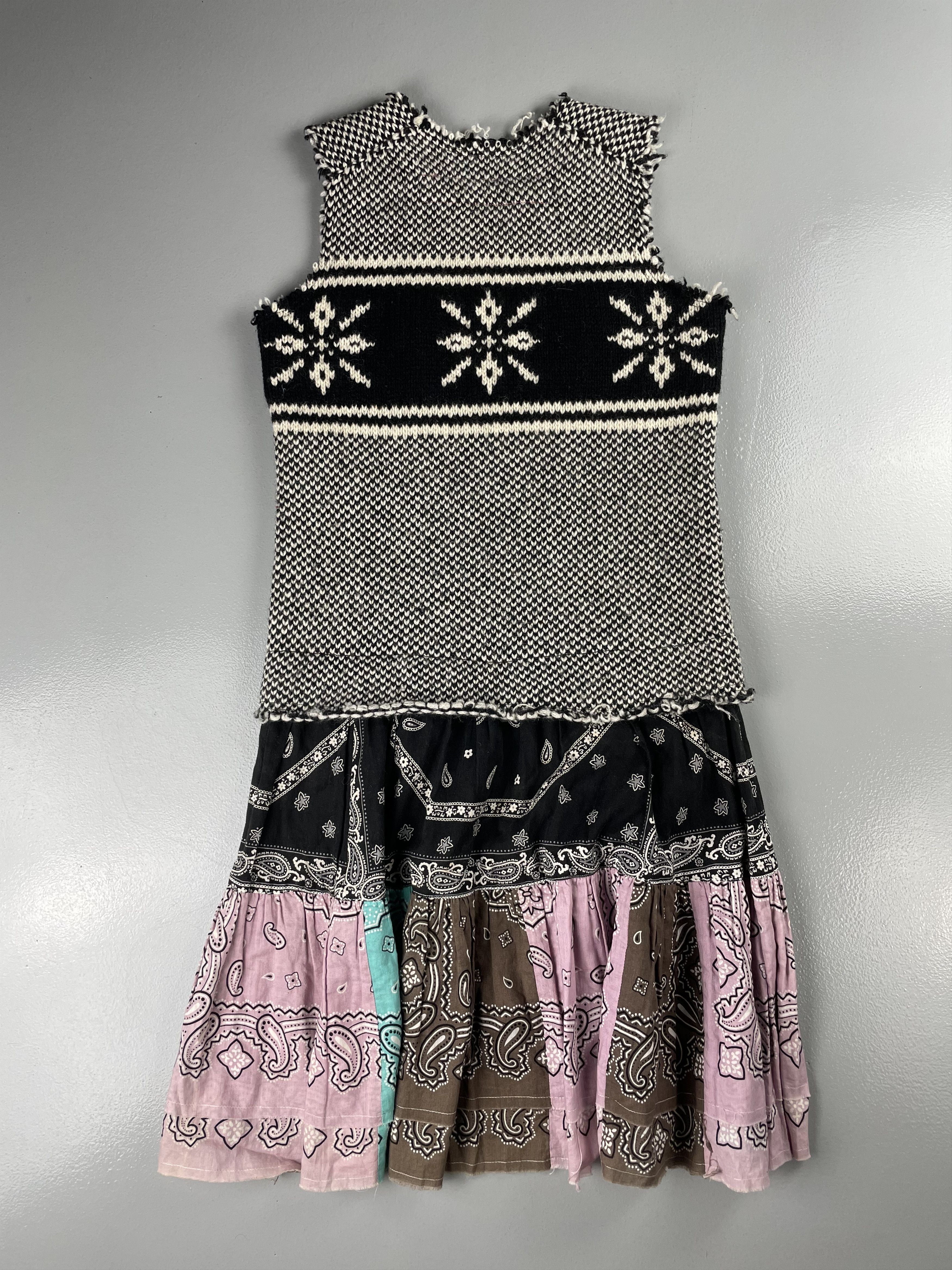 Junya Watanabe Junya Watanabe MAN AW03 wool tank top with bandana skirt Size S / US 4 / IT 40 - 2 Thumbnail
