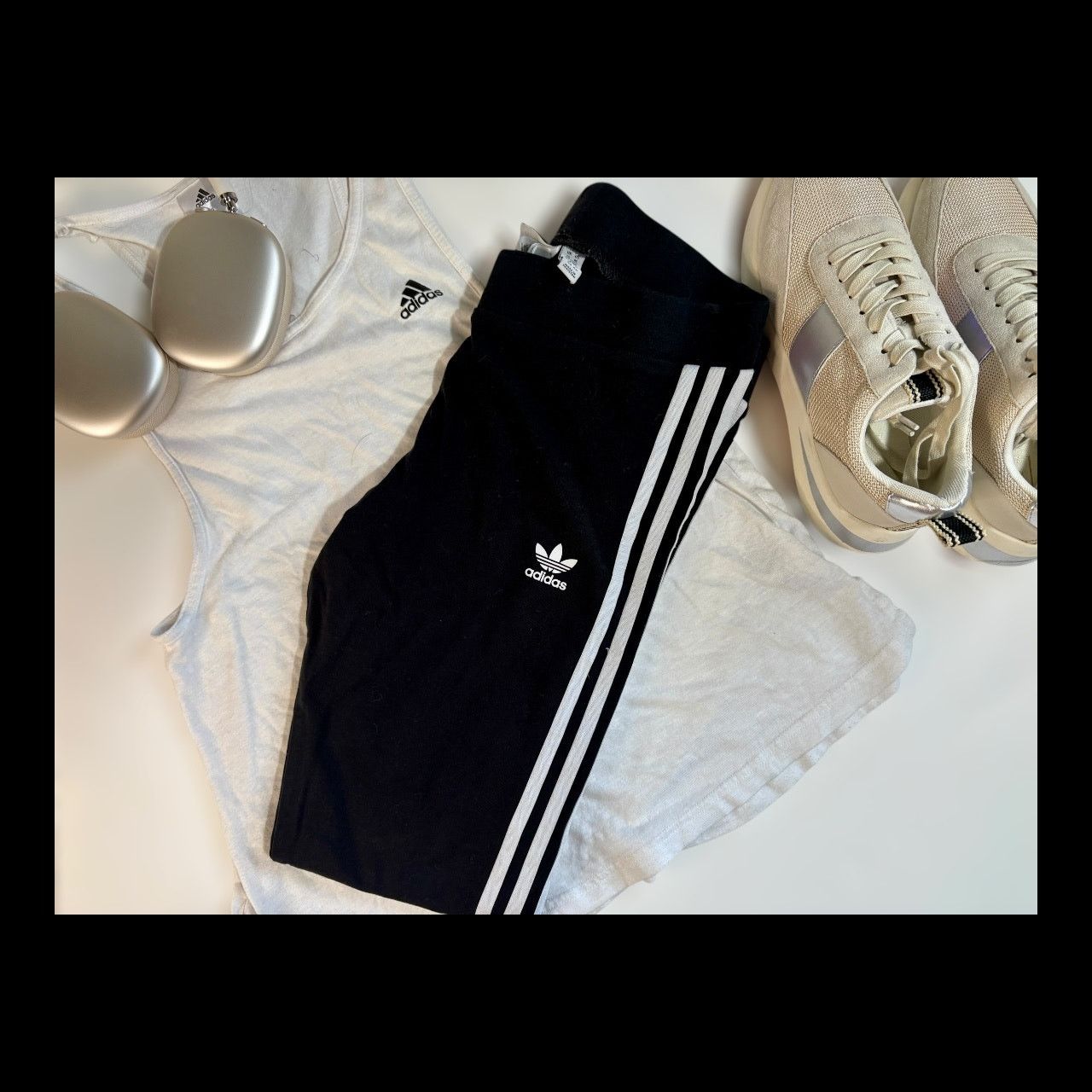 Adidas Adidas Cotton Ankle Leggings Size 30" / US 8 / IT 44 - 3 Thumbnail
