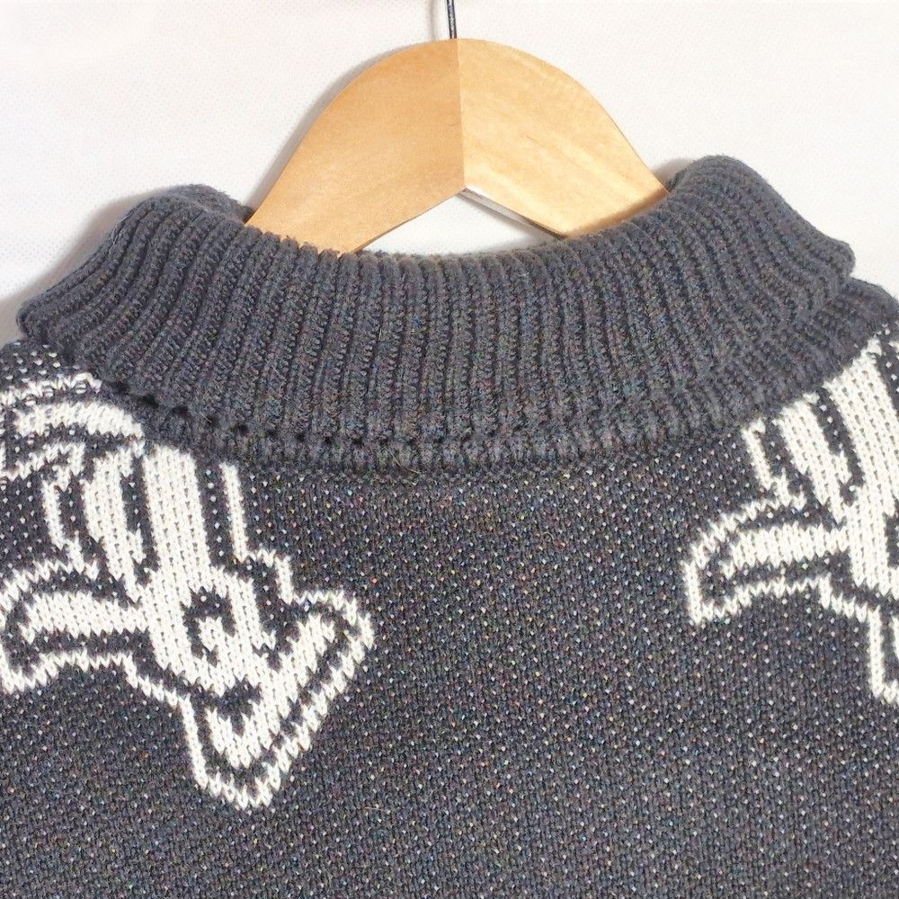 Joyrich Vintage Joyrich Joy Logo Oversized Sz L Cotton Knit Sweater Size US L / EU 52-54 / 3 - 3 Thumbnail