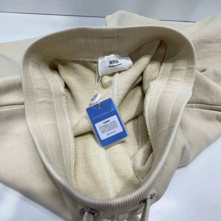 AMI AMIPARIS Beige Heart Embroidery Jogger Pants -2507 Size US 38 / EU 54 - 5 Thumbnail