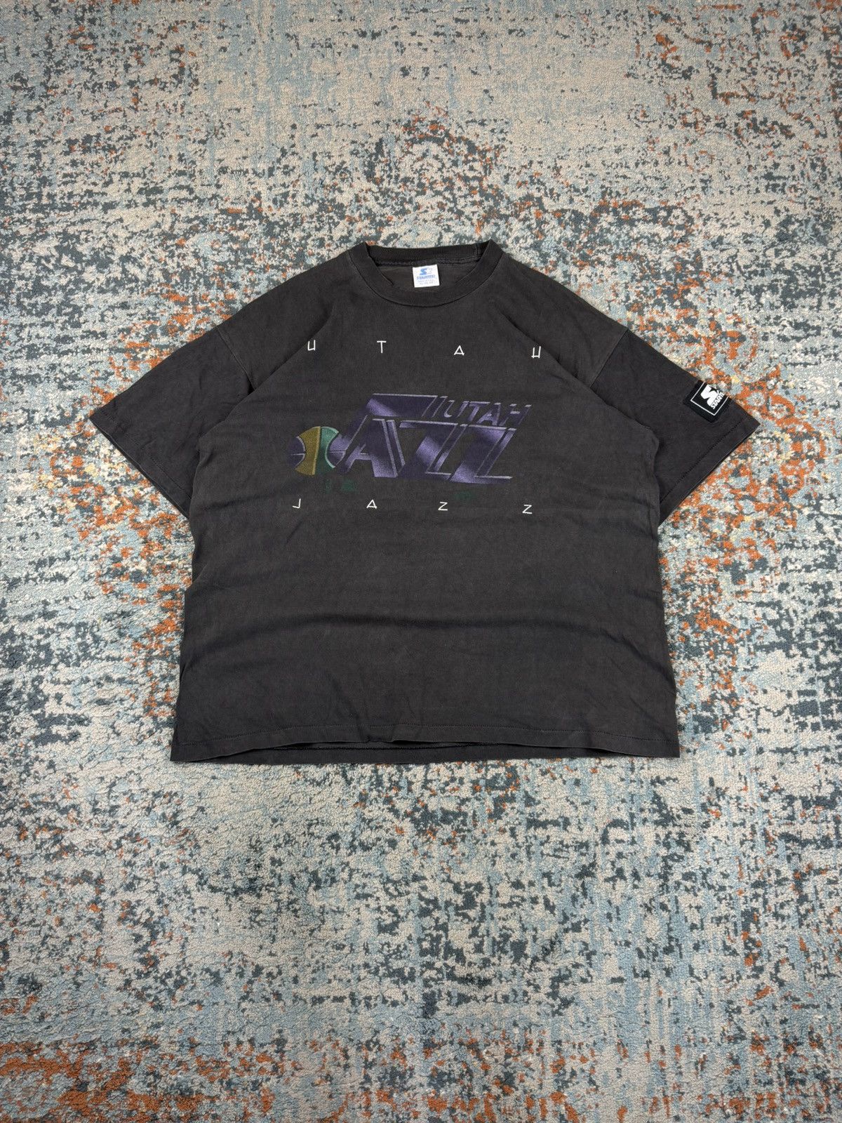 Vintage 90s NBA Starter Utah Jazz faded washed graphic tee