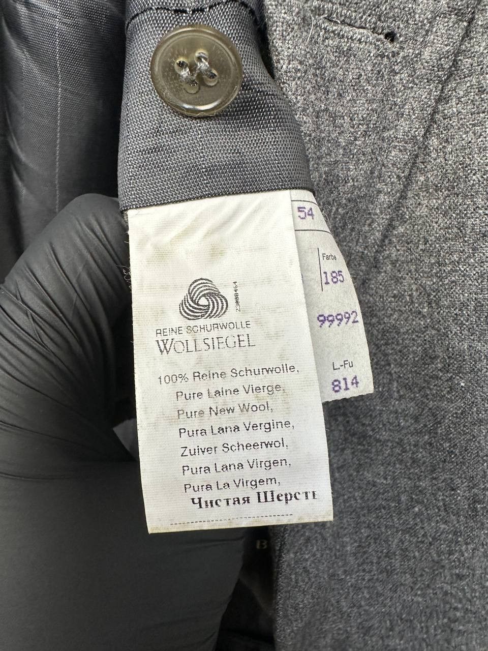 BENVENUTO. Benevenuto Tailored Blazer Suit Jacket Wool Classic Size 54R - 14 Thumbnail