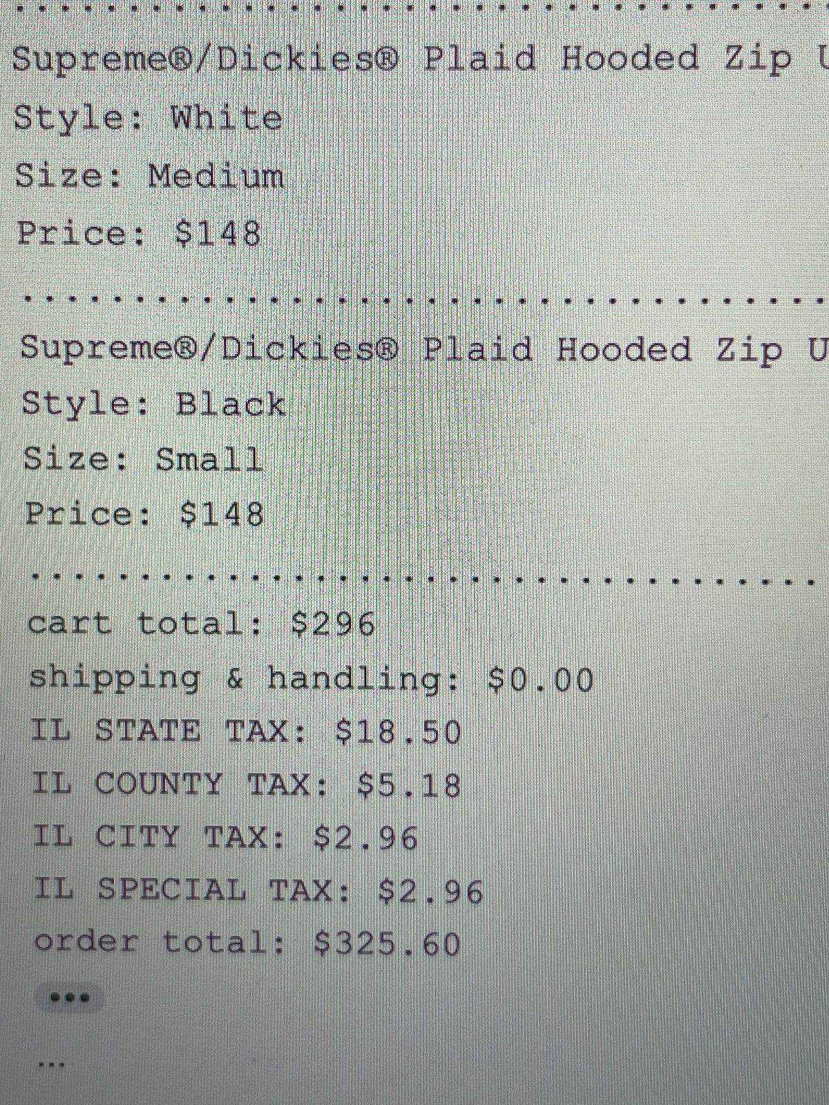 Dickies × Supreme Supreme Dickies Plaid Hooded Zip Up Shirt Size US M / EU 48-50 / 2 - 6 Thumbnail