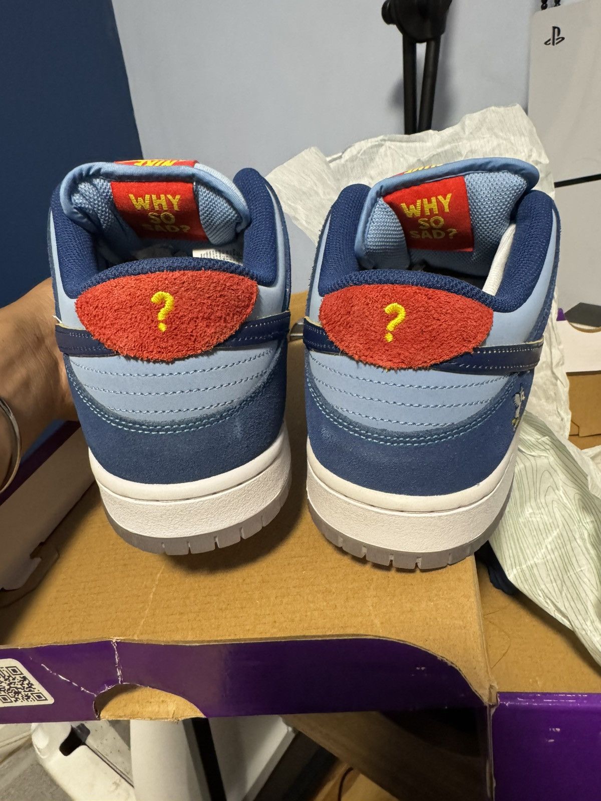 Nike Nike SB Dunk Low “Why So Sad?” – Worn Once Size US 11 / EU 44 - 11 Thumbnail