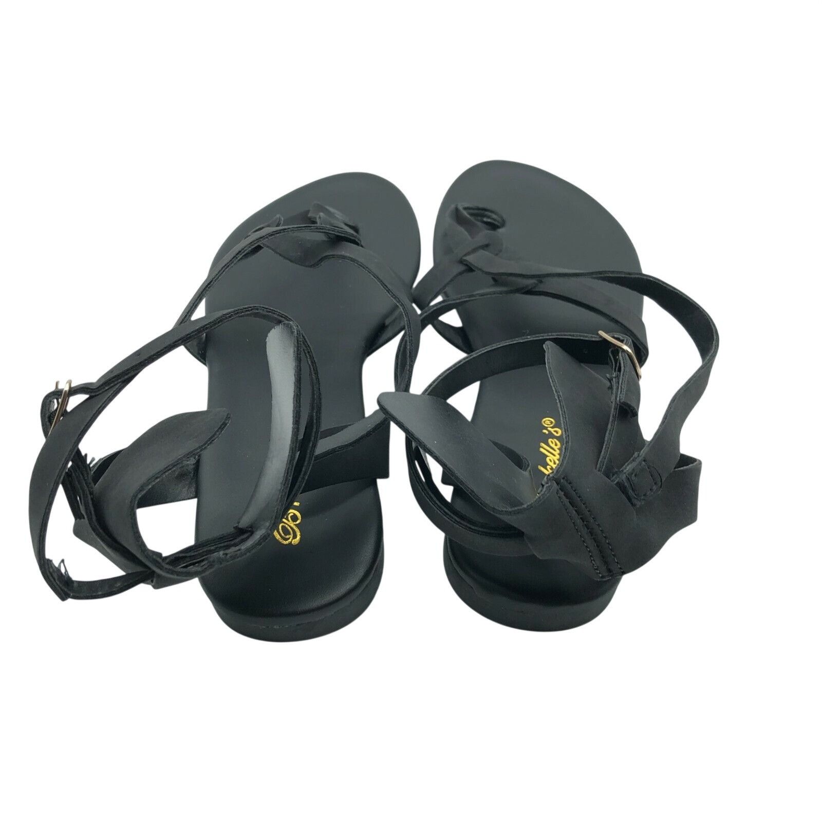 Other Breckelles Womens Sandals Strappy Ankle Strap Faux Leather B Size US 8.5 / IT 38.5 - 3 Thumbnail