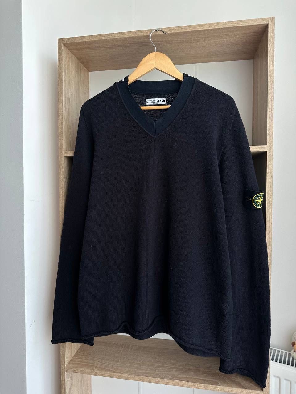 Stone Island × Vintage Vintage Stone Island Black Sweater Size US L / EU 52-54 / 3 - 21 Thumbnail