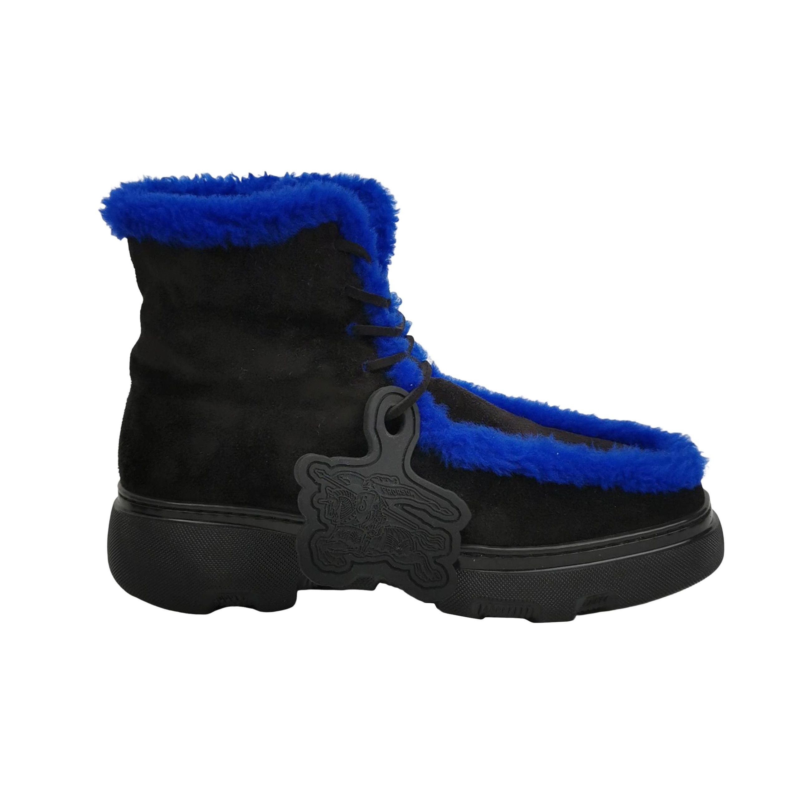 Burberry Burberry Suede Wool Colorblock Boots 41 Size US 8 / EU 41 - 1 Thumbnail