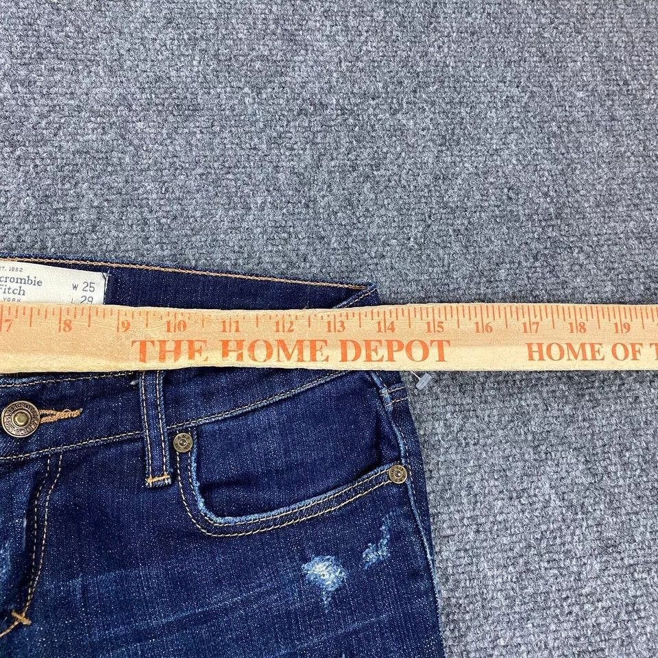 Abercrombie & Fitch Abercrombie & Fitch Jeans Women's 0S Brett Dark Wash 25x29 Size 25" / US 0 / IT 36 - 2 Thumbnail