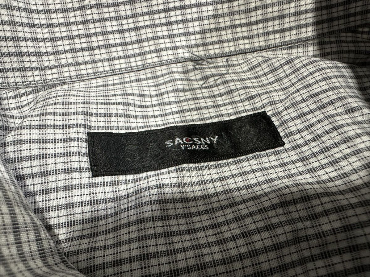 Yohji Yamamoto 🔥Vintage Sacsny Y’Saccs Yohji Yamamoto Shirt Ls Grid Size US L / EU 52-54 / 3 - 4 Thumbnail
