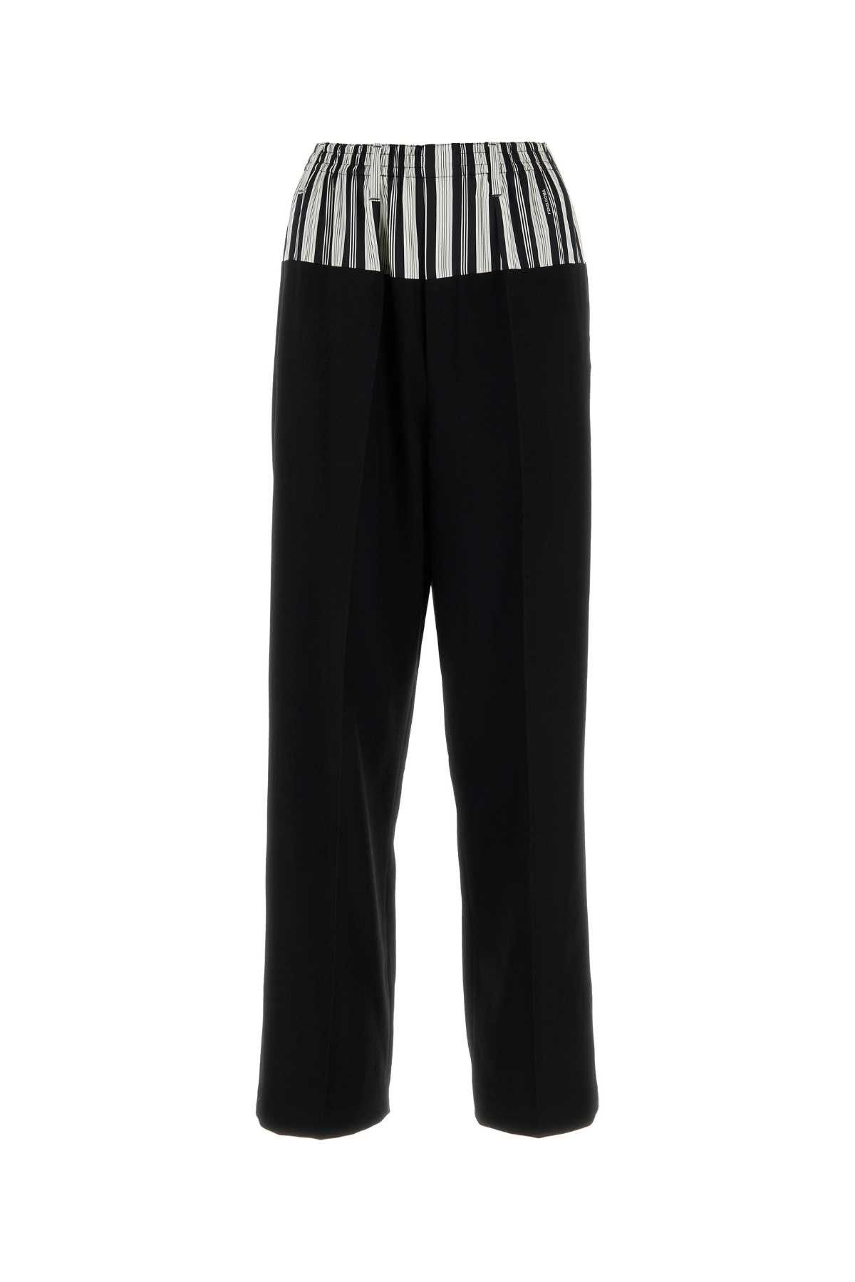 image of Black Wool Blend Fendi X Stefano Pilati Pant, Women's (Size 26)