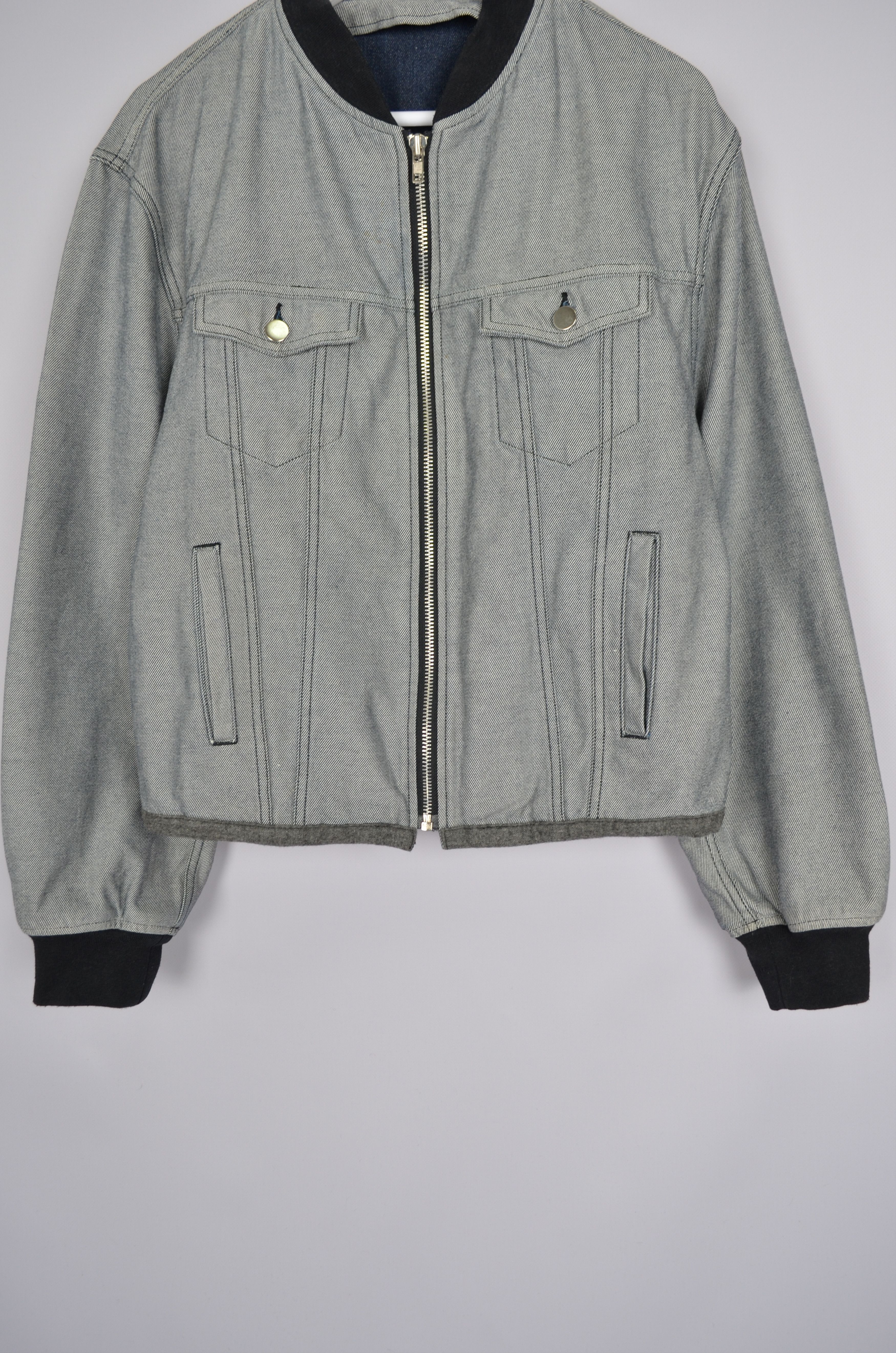 Comme des Garcons × Japanese Brand × Vintage Vintage Comme Des Garcons Homme Plus Denim Jacket Bomber M Size US M / EU 48-50 / 2 - 3 Thumbnail