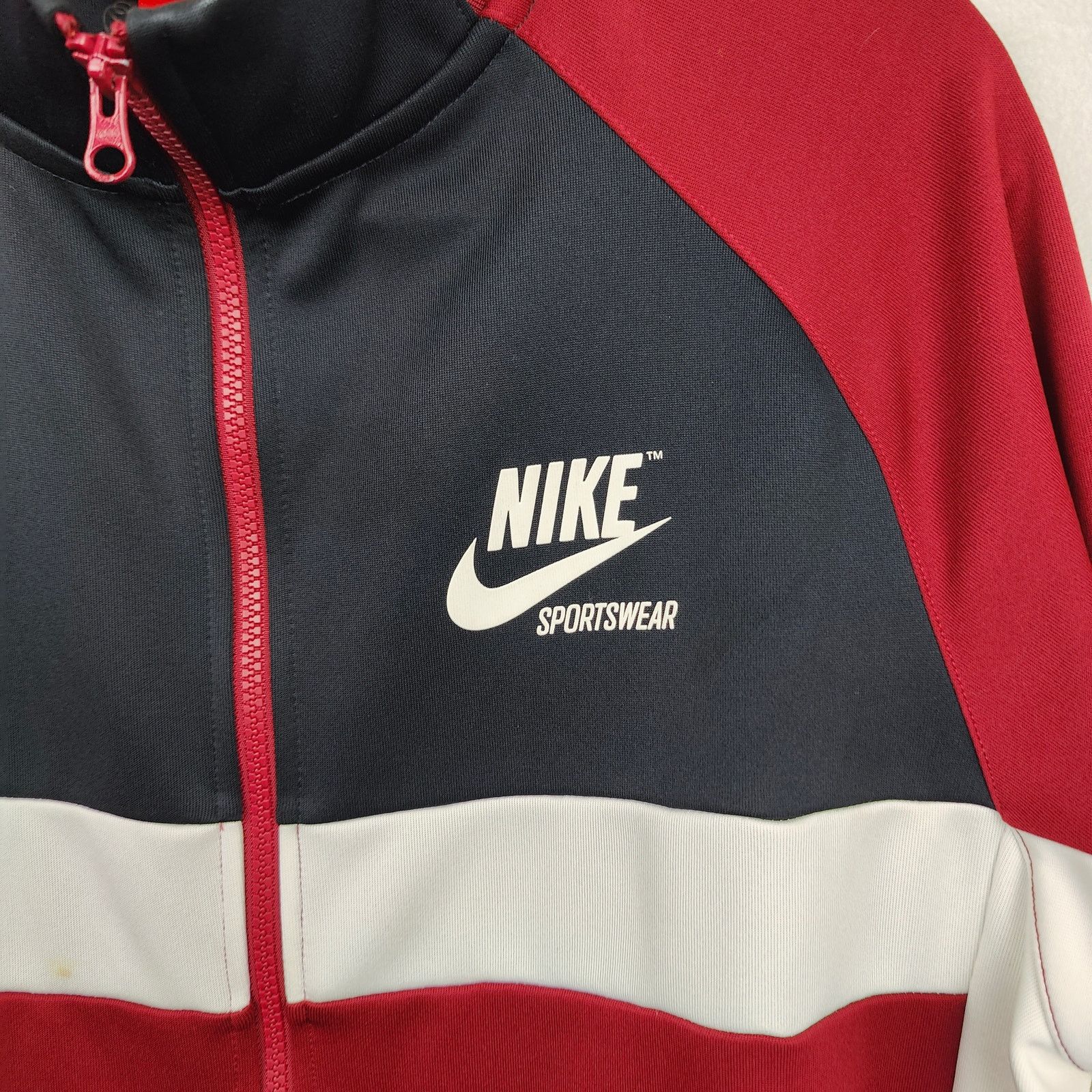 Nike Nike Sportswear Archive Tack Jacket Mens XL Full Zip Red Size US XL / EU 56 / 4 - 2 Thumbnail