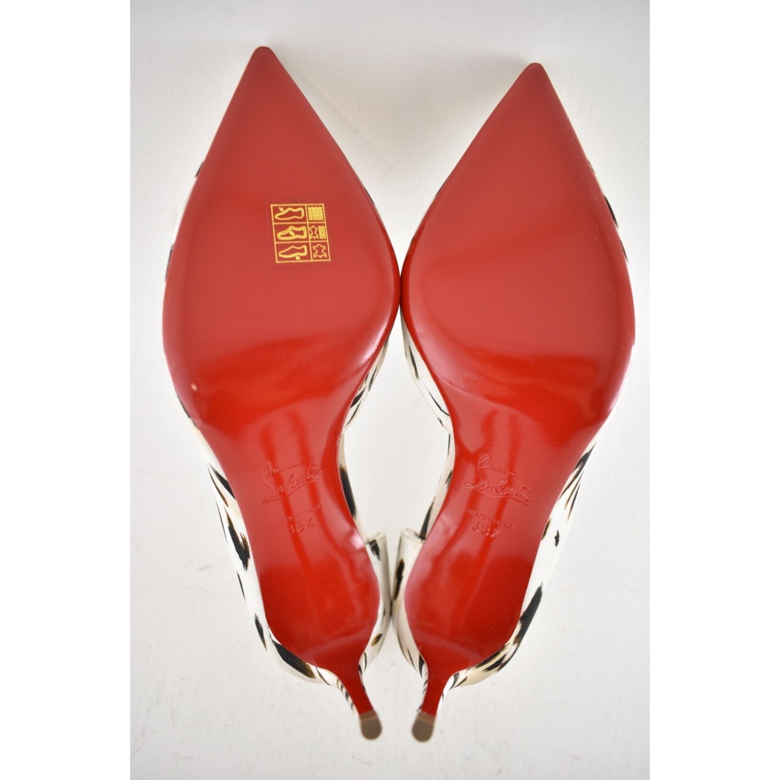 Christian Louboutin Christian Louboutin Iriza 85 Cheetah Crepe Heel Pump 38.5 Size US 8.5 / IT 38.5 - 10 Thumbnail