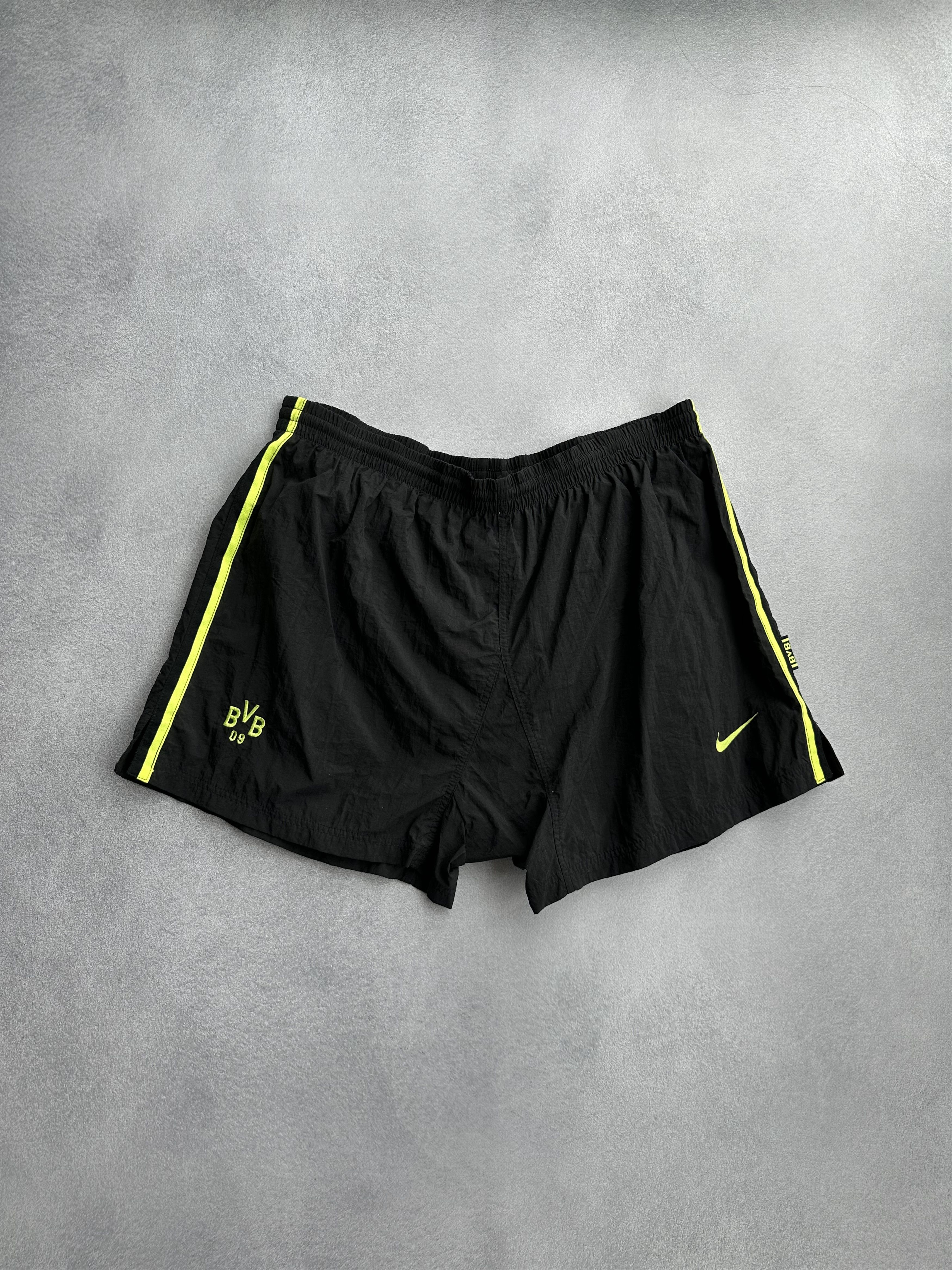 Nike × Vintage Vintage Nike Premier Borussia Dortmund 90s Football Shorts Size US 36 / EU 52 - 1 Thumbnail