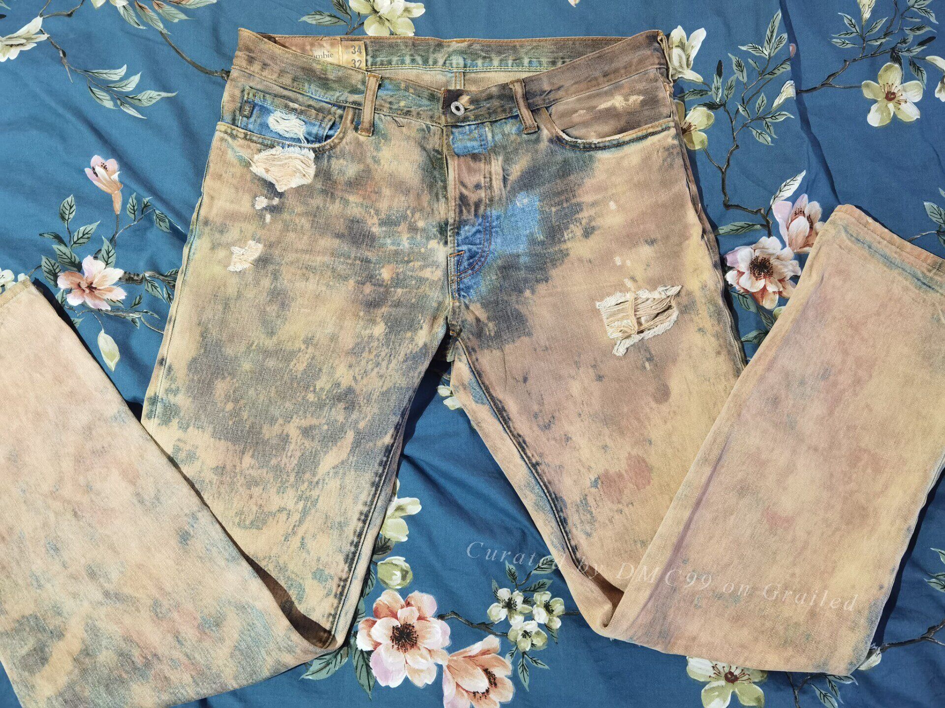 RRL Ralph Lauren Abercrombie Extreme Distressed Jeans Size US 30 / EU 46 - 1 Thumbnail