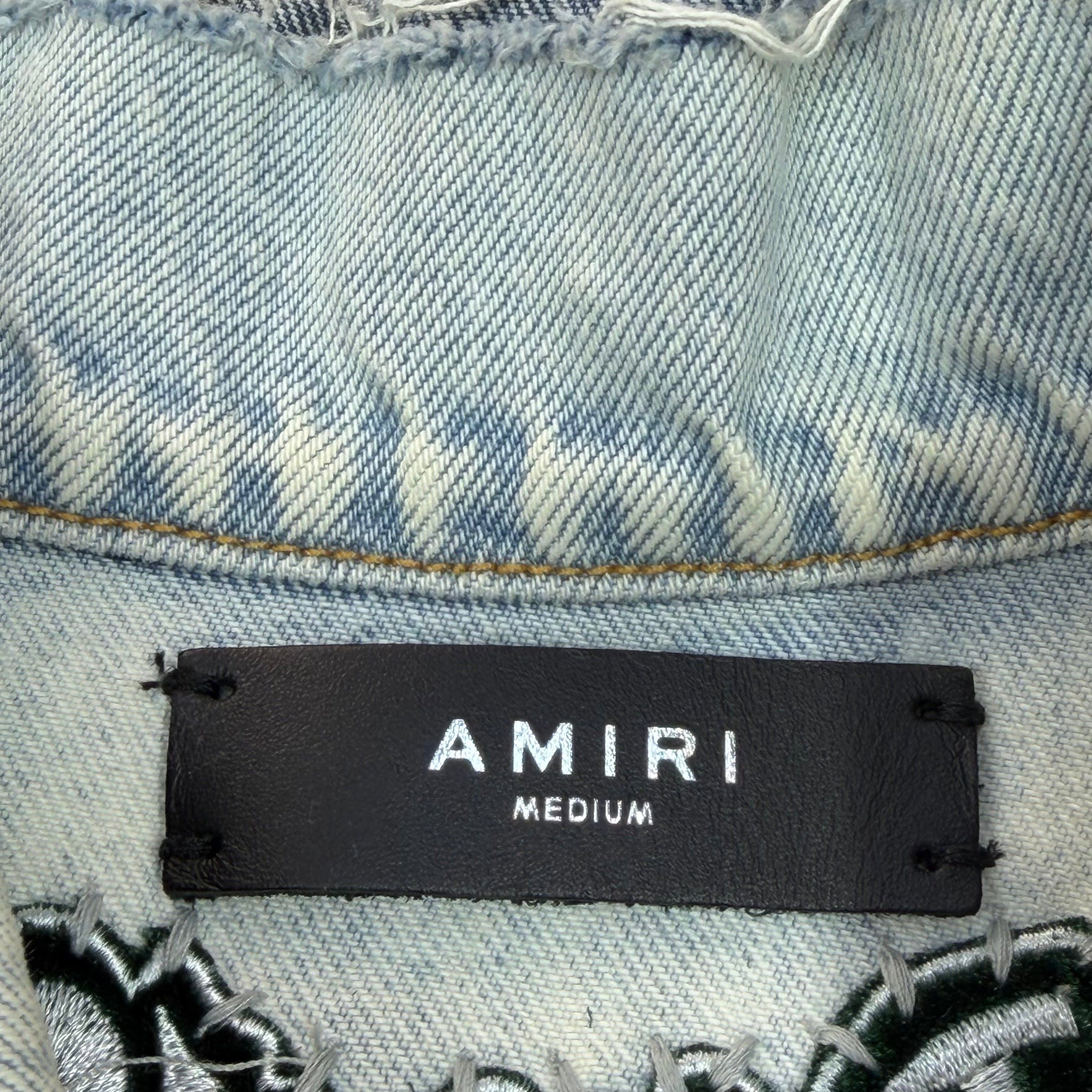 Amiri Amiri x Chemist Green Star Patch Jean Jacket M Size US M / EU 48-50 / 2 - 6 Thumbnail