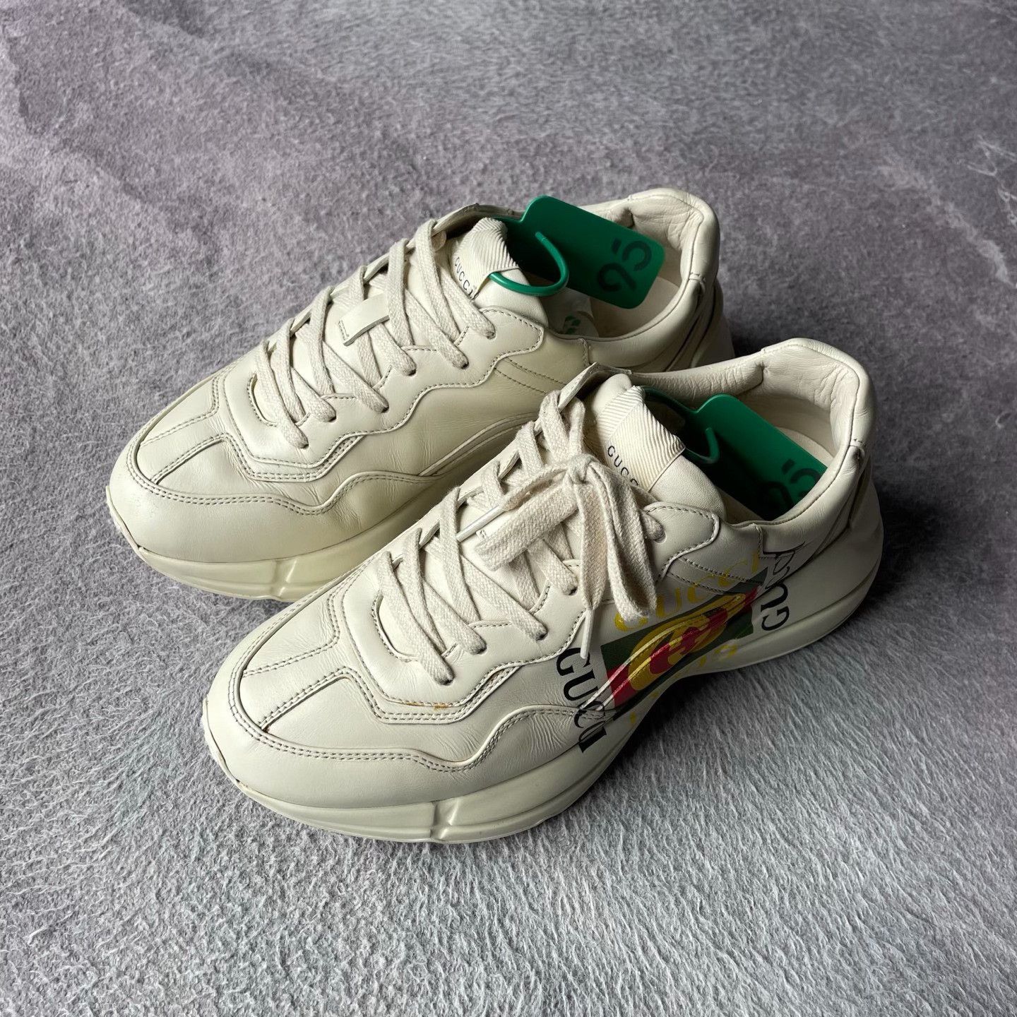 Gucci Gucci White Lowtop Sneakers 39 Men Size US 6.5 / EU 39-40 - 1 Thumbnail