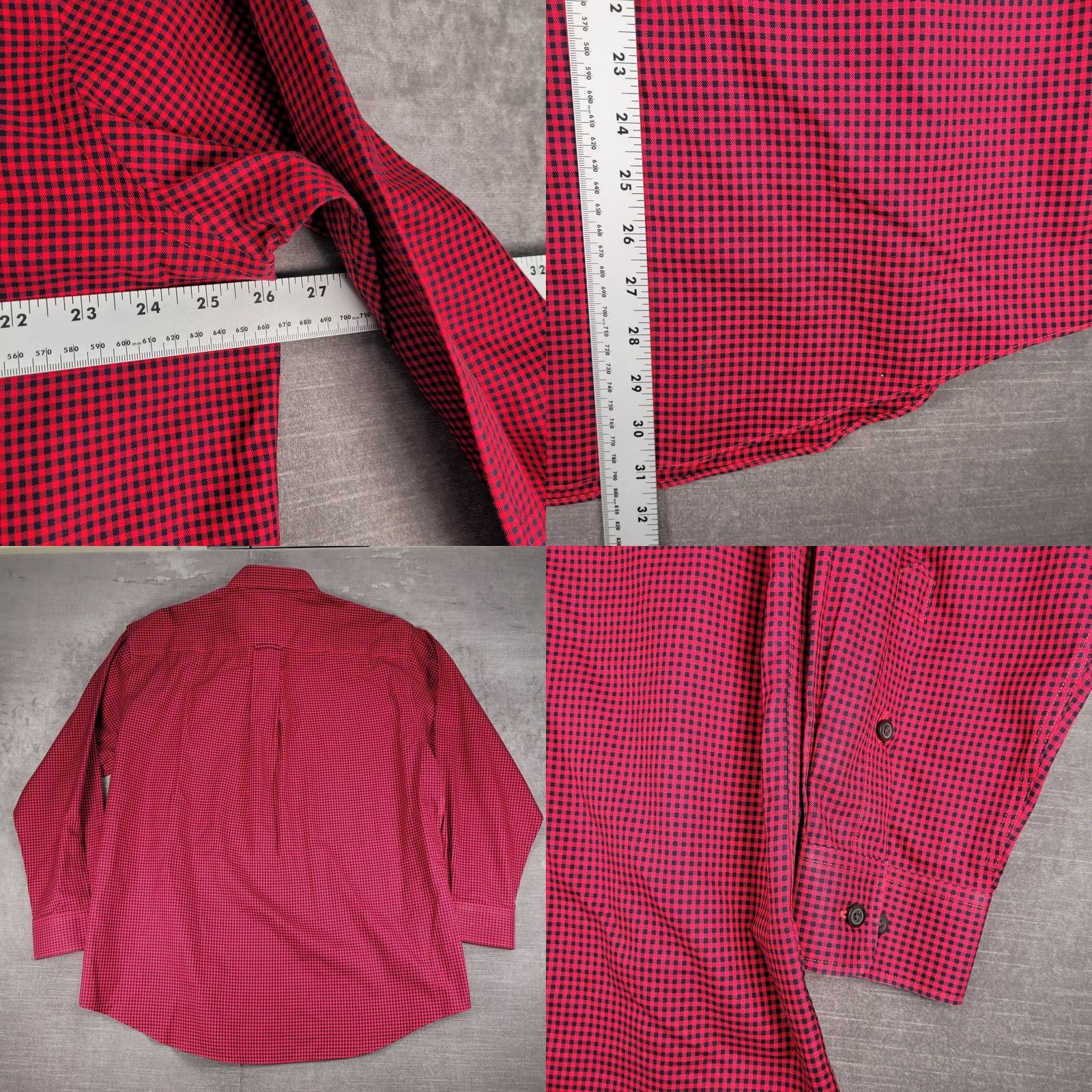 Orvis Orvis Red Black Gingham Check Wrinkle Free Button Down Shirt XL Mens Size US XL / EU 56 / 4 - 8 Thumbnail