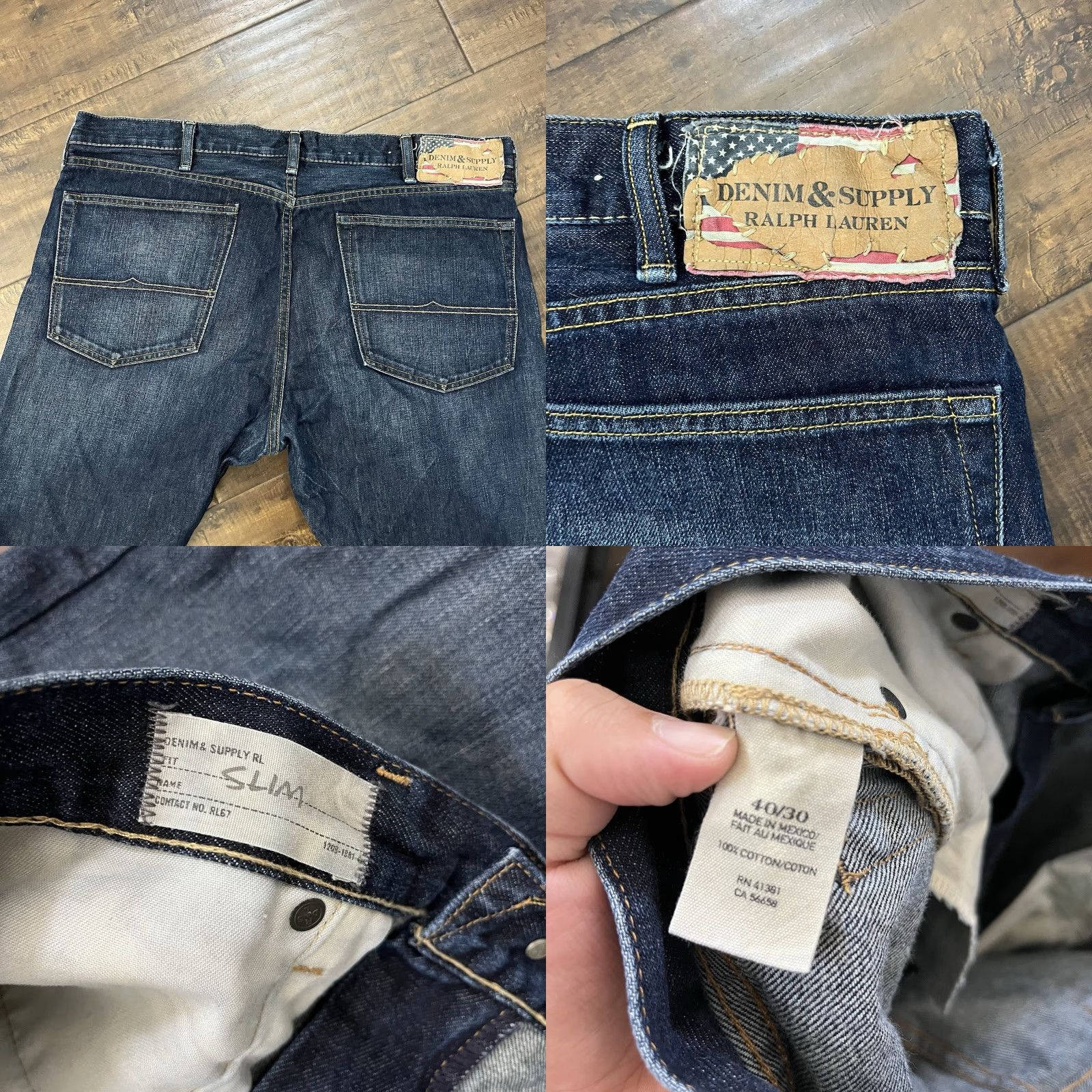 Ralph Lauren Ralph Lauren Denim & Supply Jeans Slim 40x30 Men Blue 5-Pocket Denim Classic American Mens Size US 40 / EU 56 - 8 Thumbnail