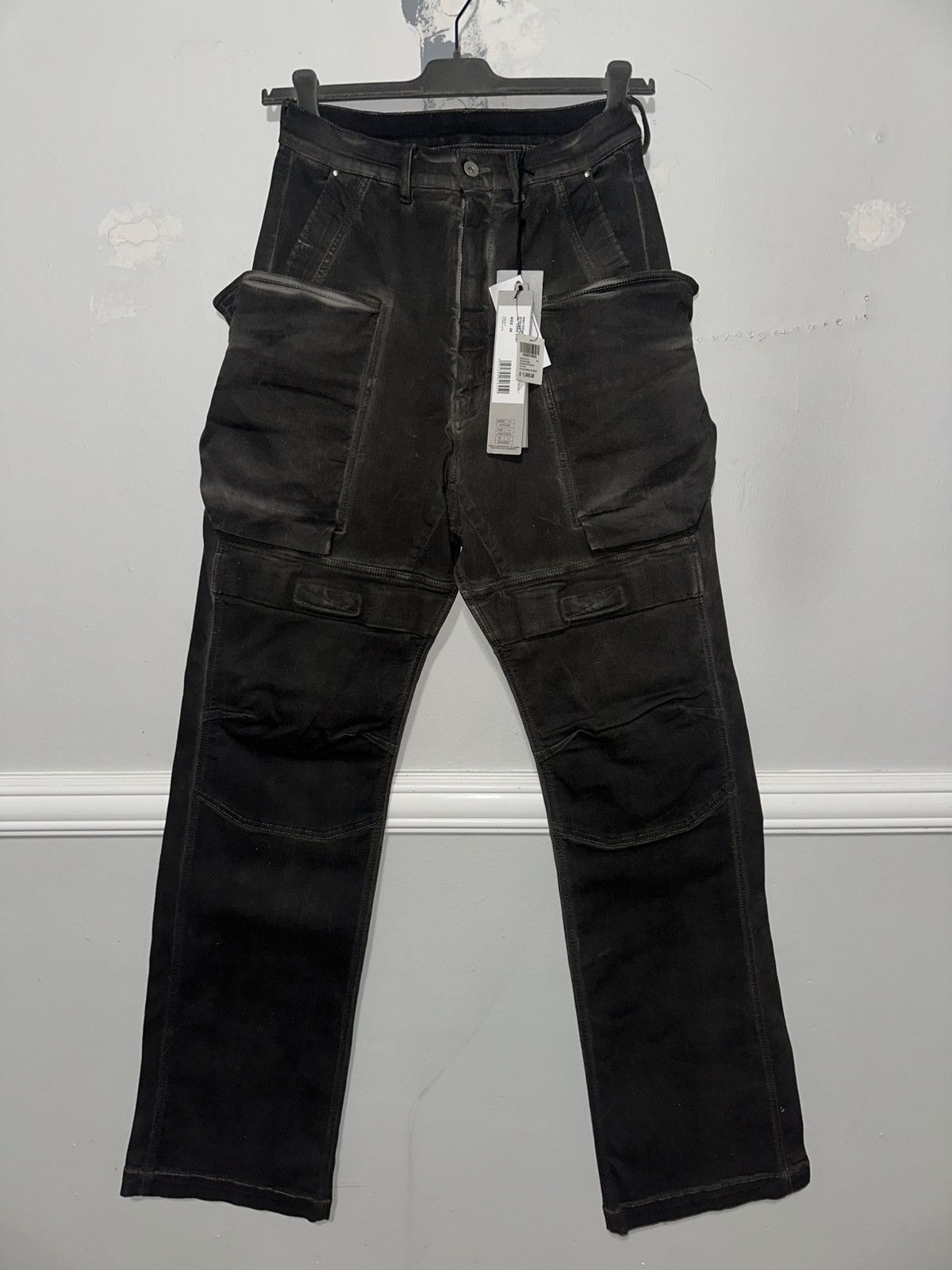 Rick Owens Drkshdw Rick owens ss24 lido stefan denim cargo pants Size US 29 - 1 Thumbnail