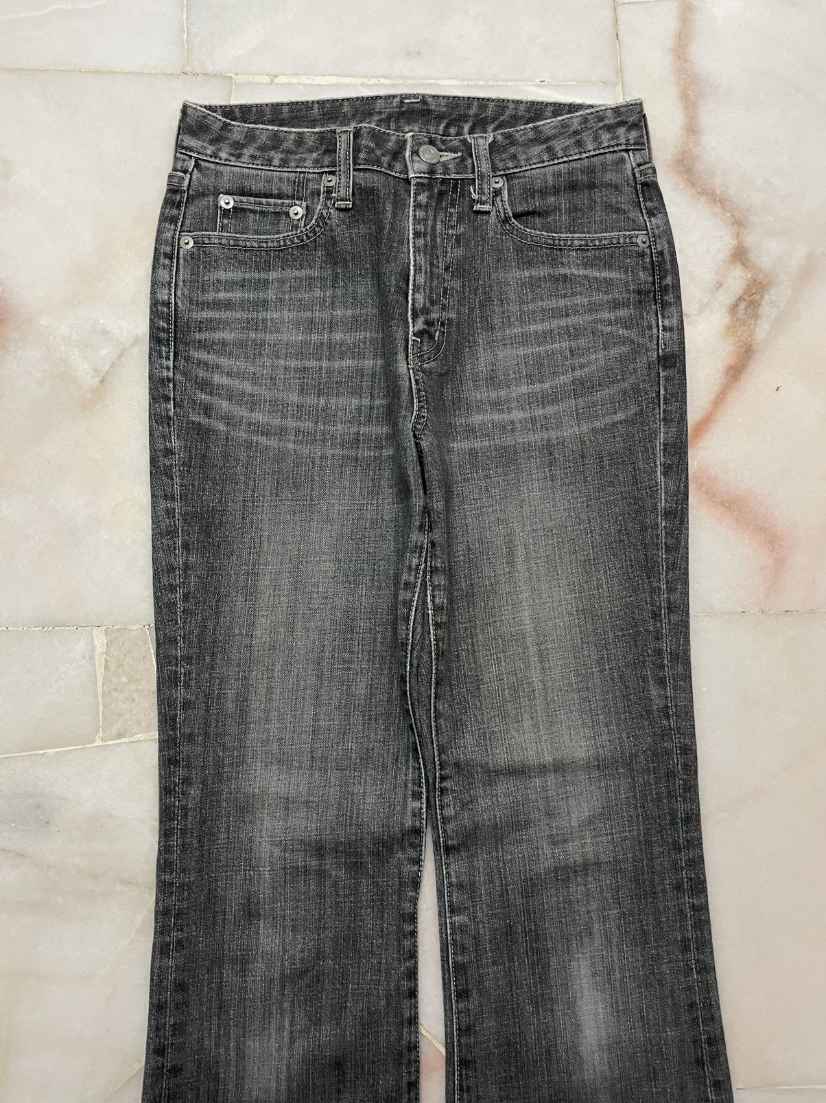 Uniqlo 💥Bootcut💥Vintage 90s Mudwash Bootcut Rare Jeans Size 25" / US 0 / IT 36 - 3 Thumbnail
