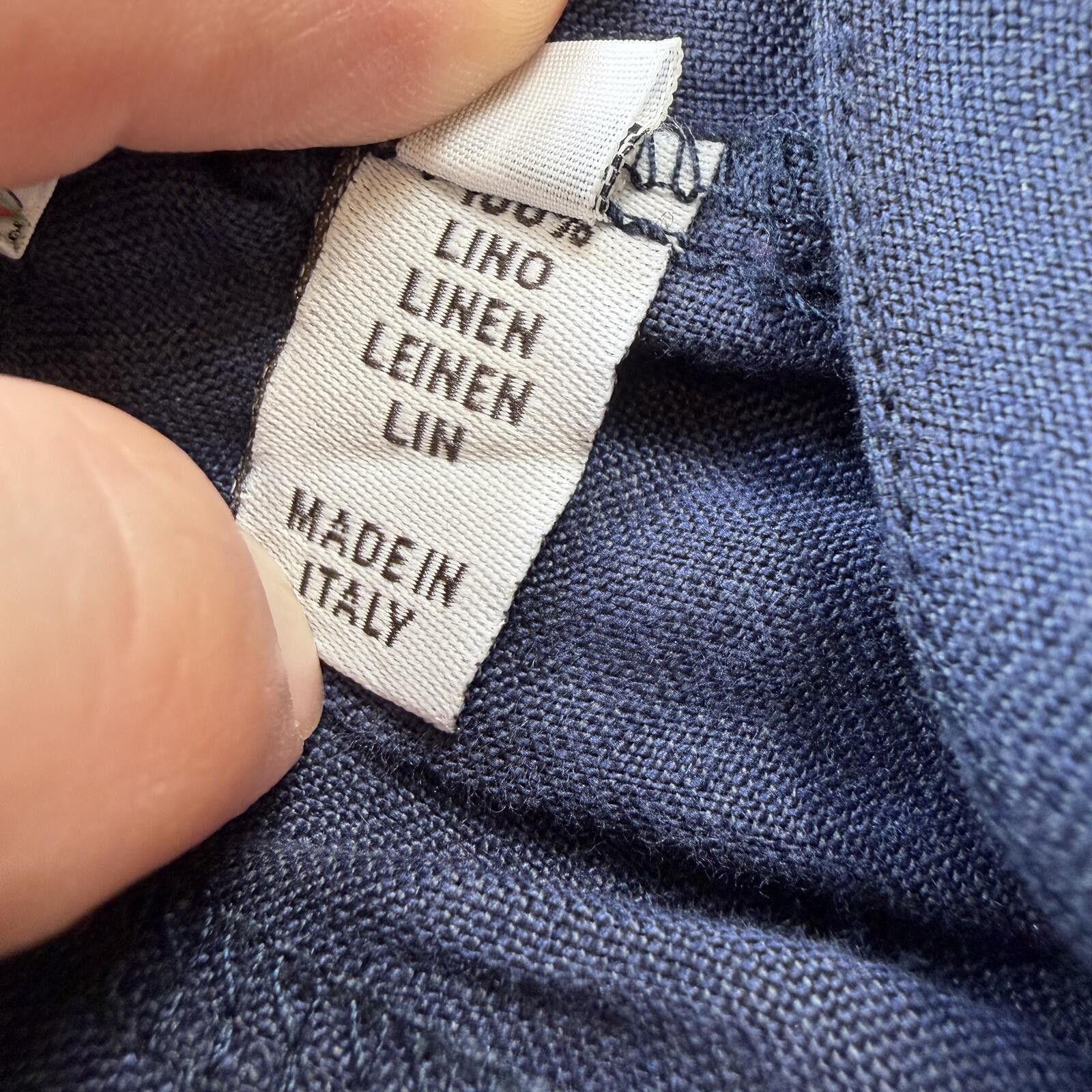 Other Mario Romano Linen Pants Women L Italy Capri Trousers 32x26 Size 32" / US 10 / IT 46 - 7 Thumbnail