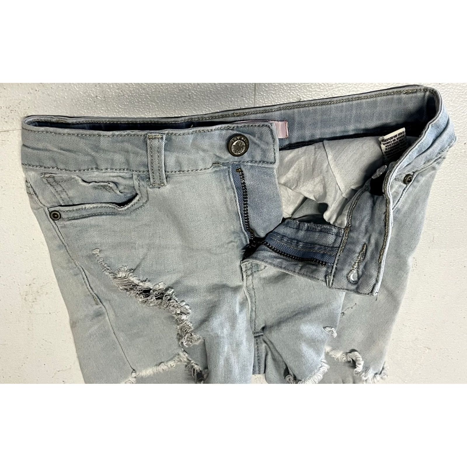Denime 1st Kiss Shorts Bermuda Jeans Junior 12 Blue Denim Flat Front Casual Boys/Girls? Size 34" / US 12 / IT 48 - 6 Thumbnail