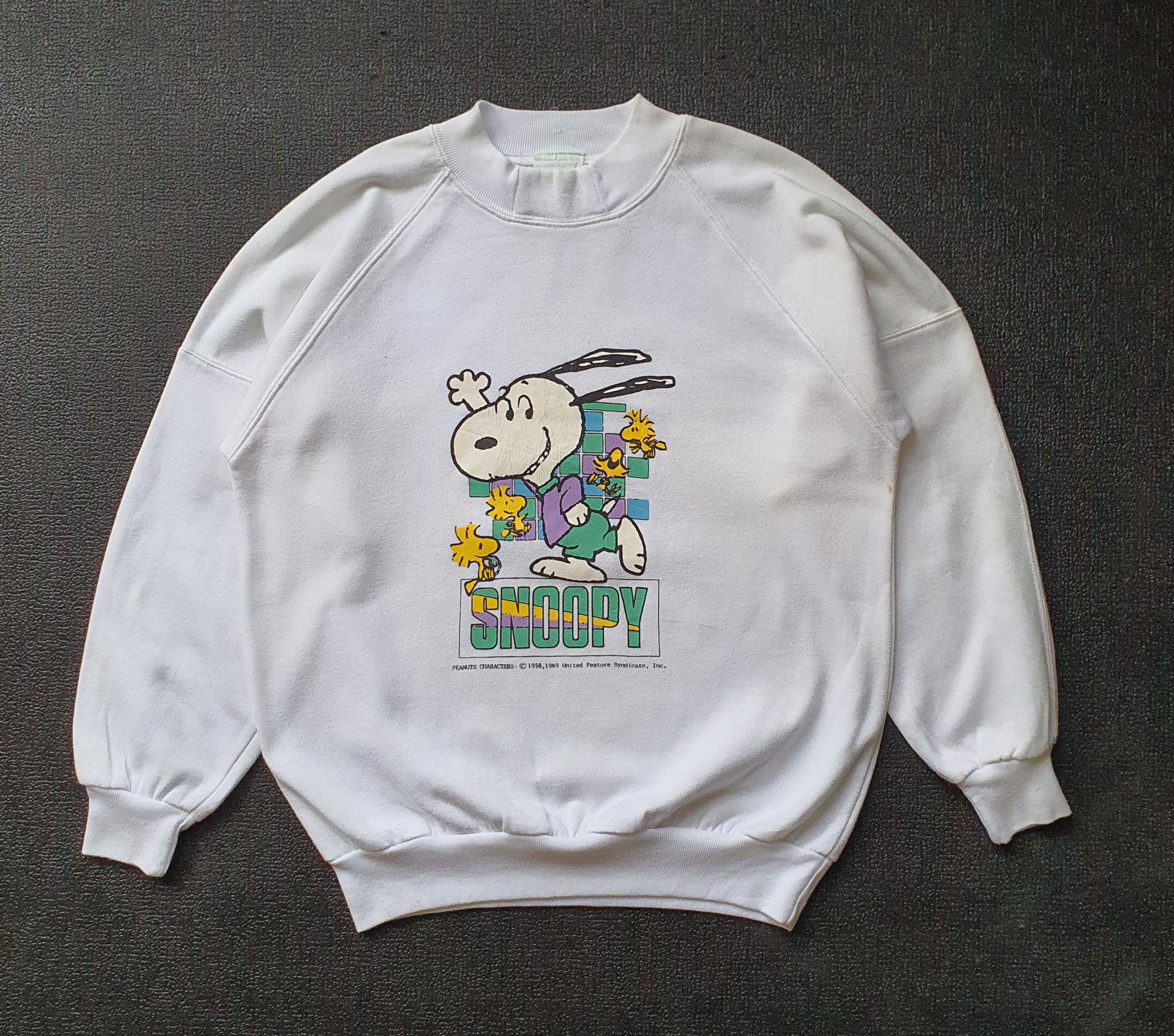 Peanuts Vintage Snoopy Peanuts Lightweight sweatshirt size XS-Small Size S / US 4 / IT 40 - 1 Thumbnail