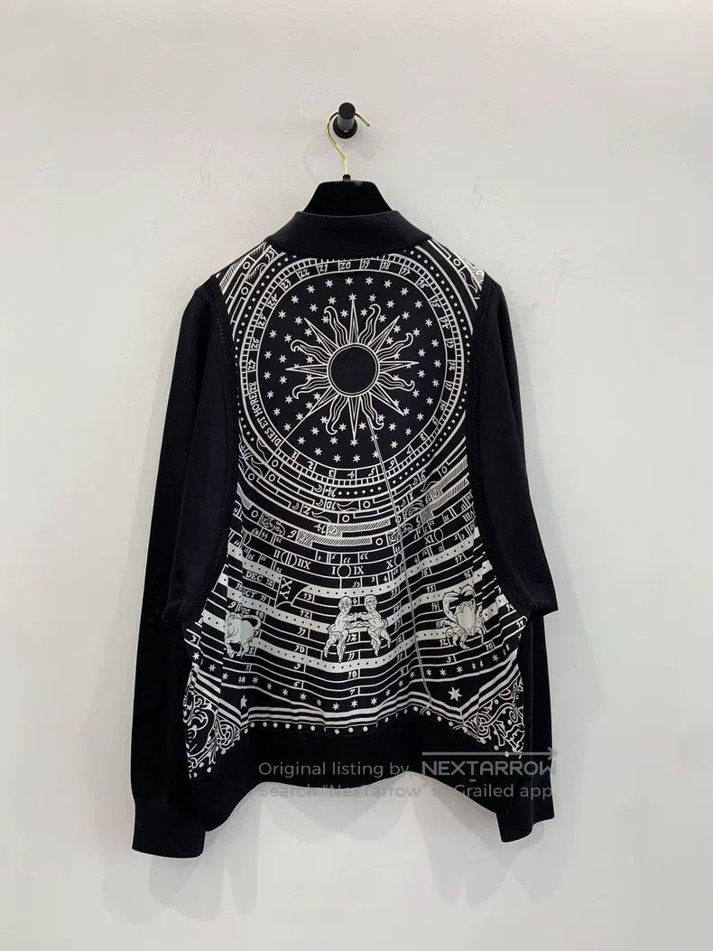 Hermes Hermes Black mulberry silk and wool zippered women's cardi Size XS / US 0-2 / IT 36-38 - 3 Thumbnail