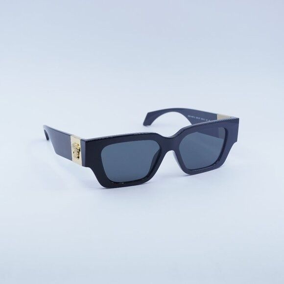 Versace Versace VE4497U GB1/87 Sunglasses Black Square Frame Size ONE SIZE - 1 Thumbnail